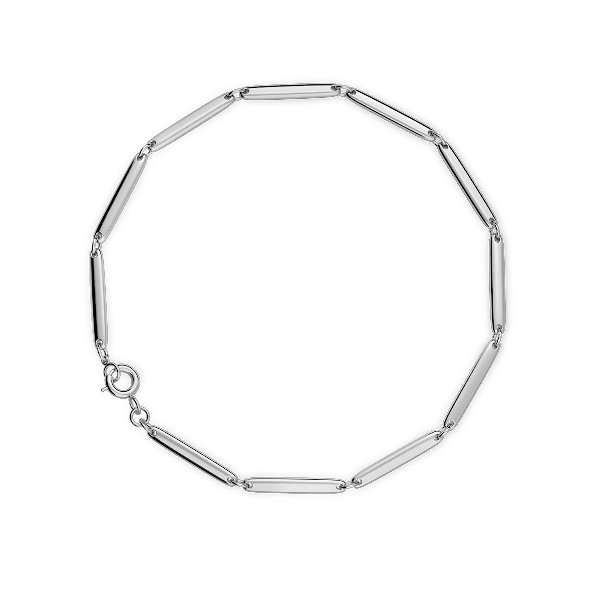 srebrna minimalistyczna bransoletka Cube
