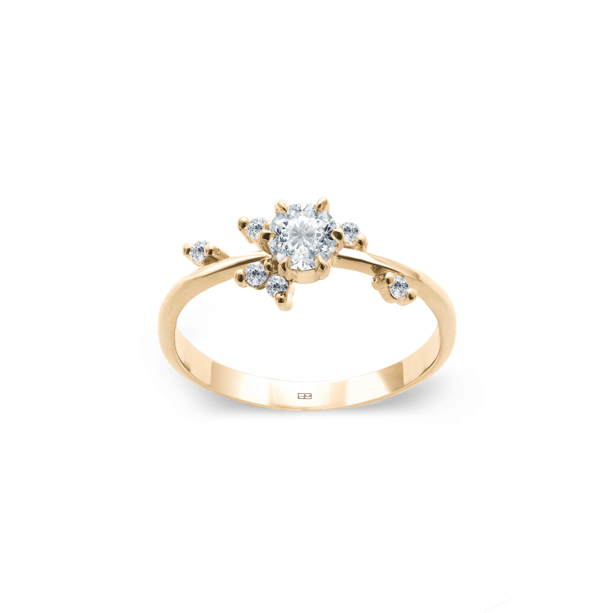 BELLER. ATELIER RINGS 14K / 4 Pierścionek złoty z okrągłym brylantem Your Way N°7 Jubiler-Warszawa zlota-bizuteria bizuteria-na-zamowienie hand-made-bizuteria jubiler-krakow bizuteria-sklep-online bizuteria-personalizowana bizuteria-luksusowa bizuteria-ekskluzywna atelier-warszawa atelier-krakow