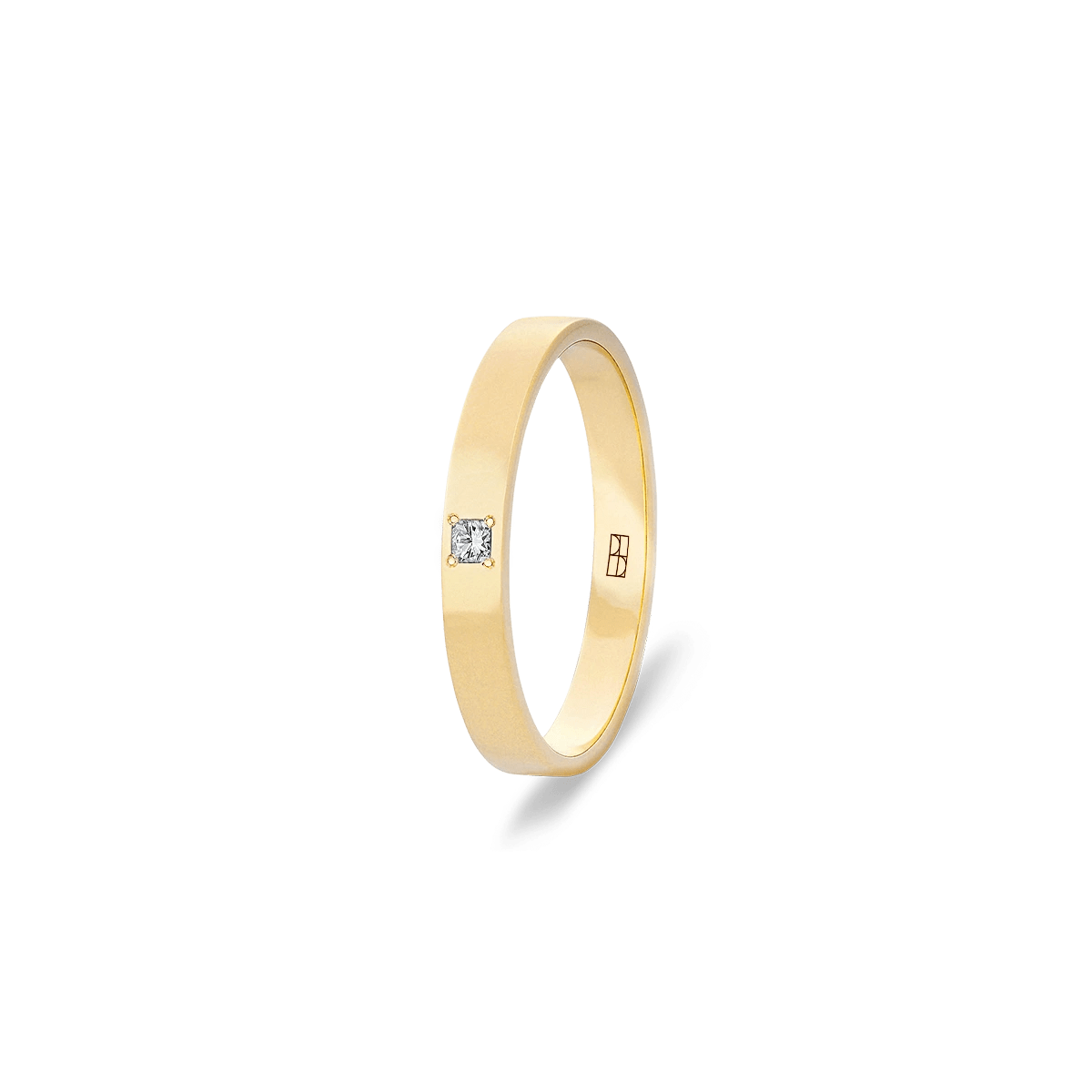 Obrączka złota z brylantami D-E VVS1 Soulmate  obrączki na zaamowienie krakow N°7_bizuteria_jubiler_krakow_jubiler_warszawa_atelier_beller_atelier_warszawa_atelier_krakow_bizuteria_personalizowana.