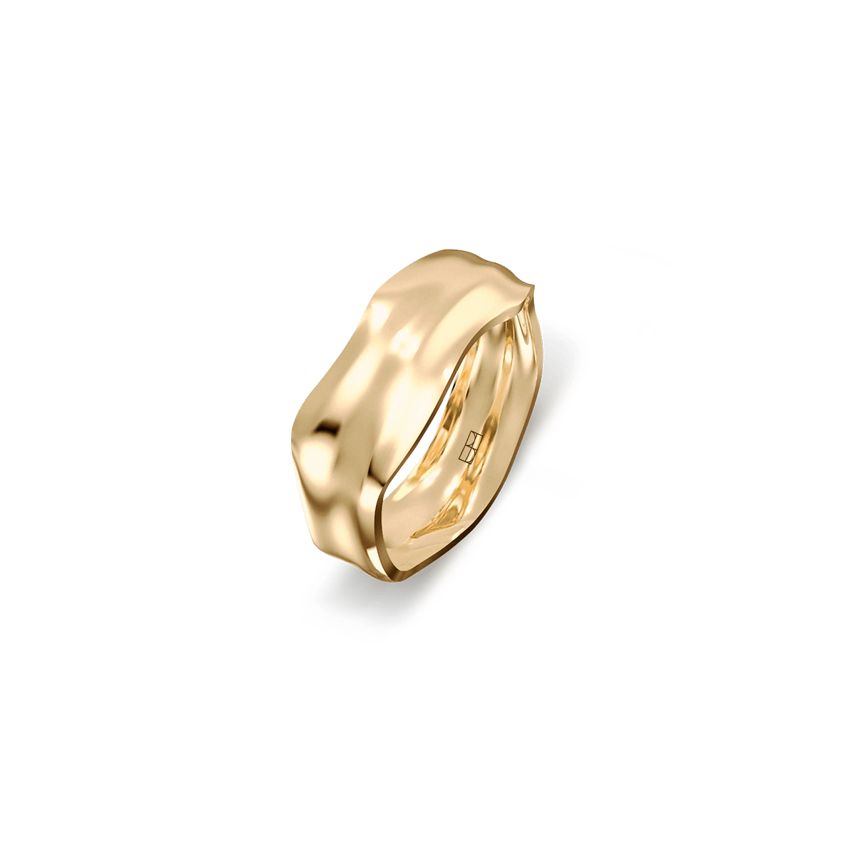 Pierścionek złoty Liquid N°1_bizuteria_jubiler_krakow_jubiler_warszawa_atelier_beller_atelier_warszawa_atelier_krakow_bizuteria_personalizowana.