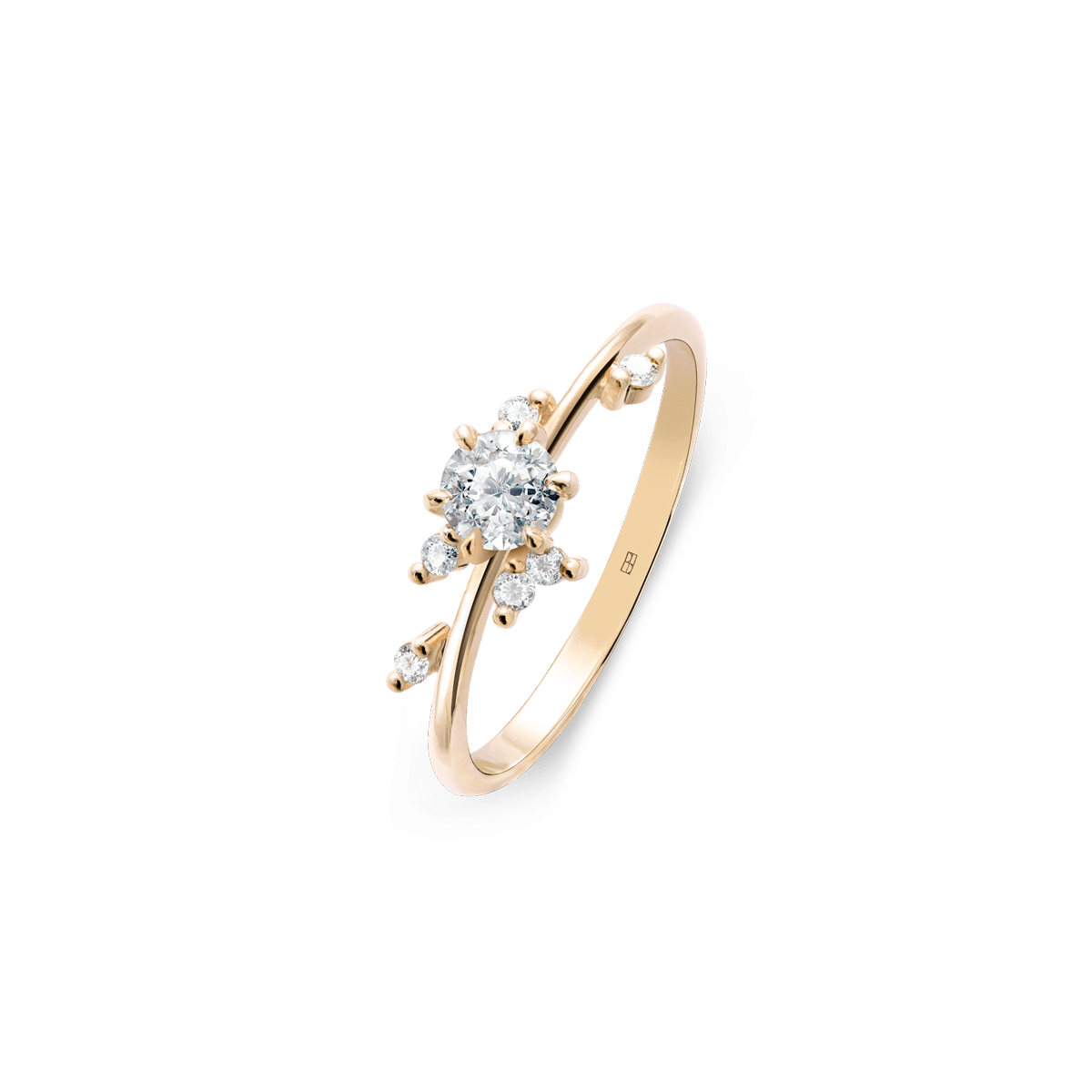 BELLER. ATELIER RINGS Pierścionek złoty z okrągłym brylantem Your Way N°7 Jubiler-Warszawa zlota-bizuteria bizuteria-na-zamowienie hand-made-bizuteria jubiler-krakow bizuteria-sklep-online bizuteria-personalizowana bizuteria-luksusowa bizuteria-ekskluzywna atelier-warszawa atelier-krakow