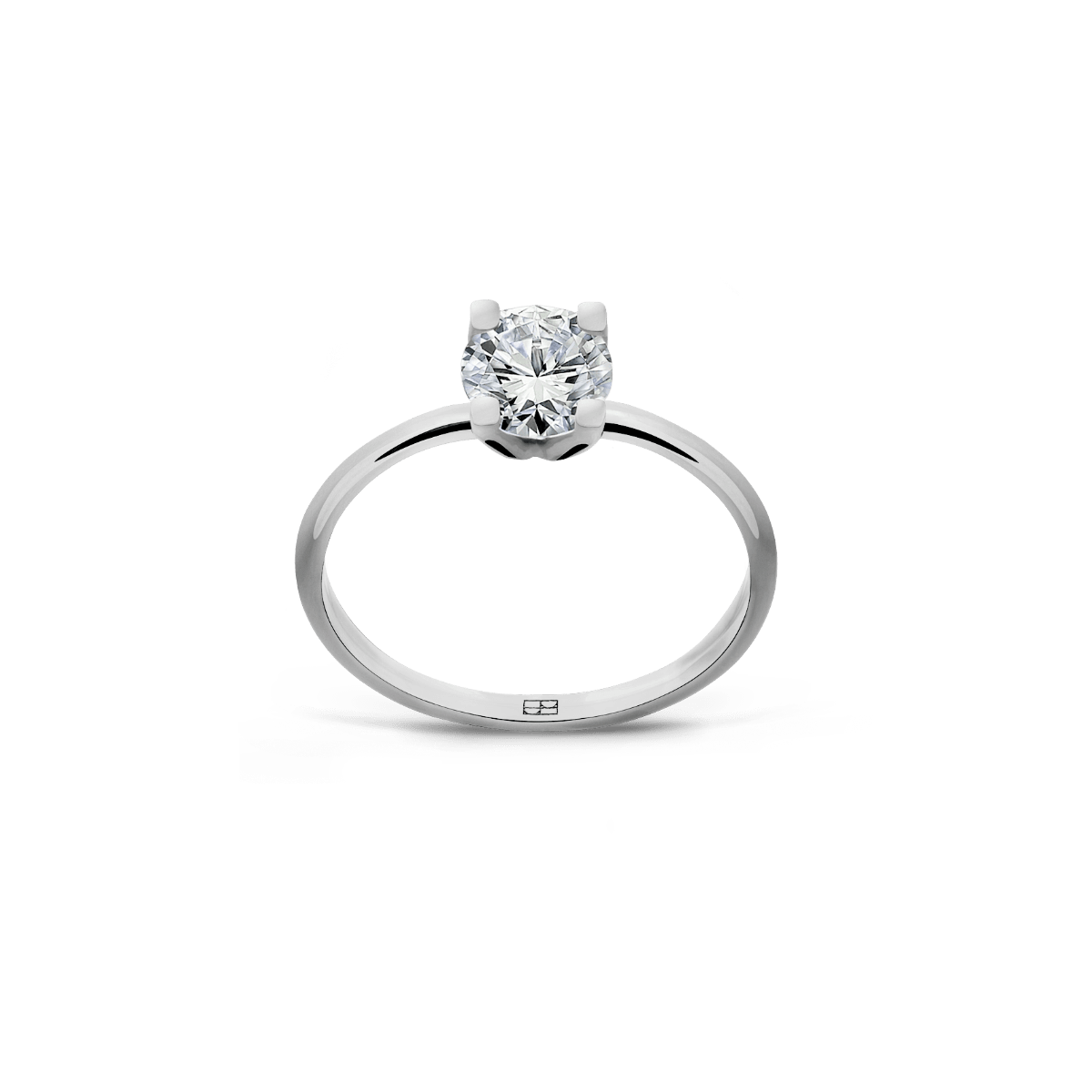Pierścionek złoty zaręczynowy z okrągłym brylantem 0,70 CT Promise N°4_bizuteria_jubiler_krakow_jubiler_warszawa_atelier_beller_atelier_warszawa_atelier_krakow_bizuteria_personalizowana.