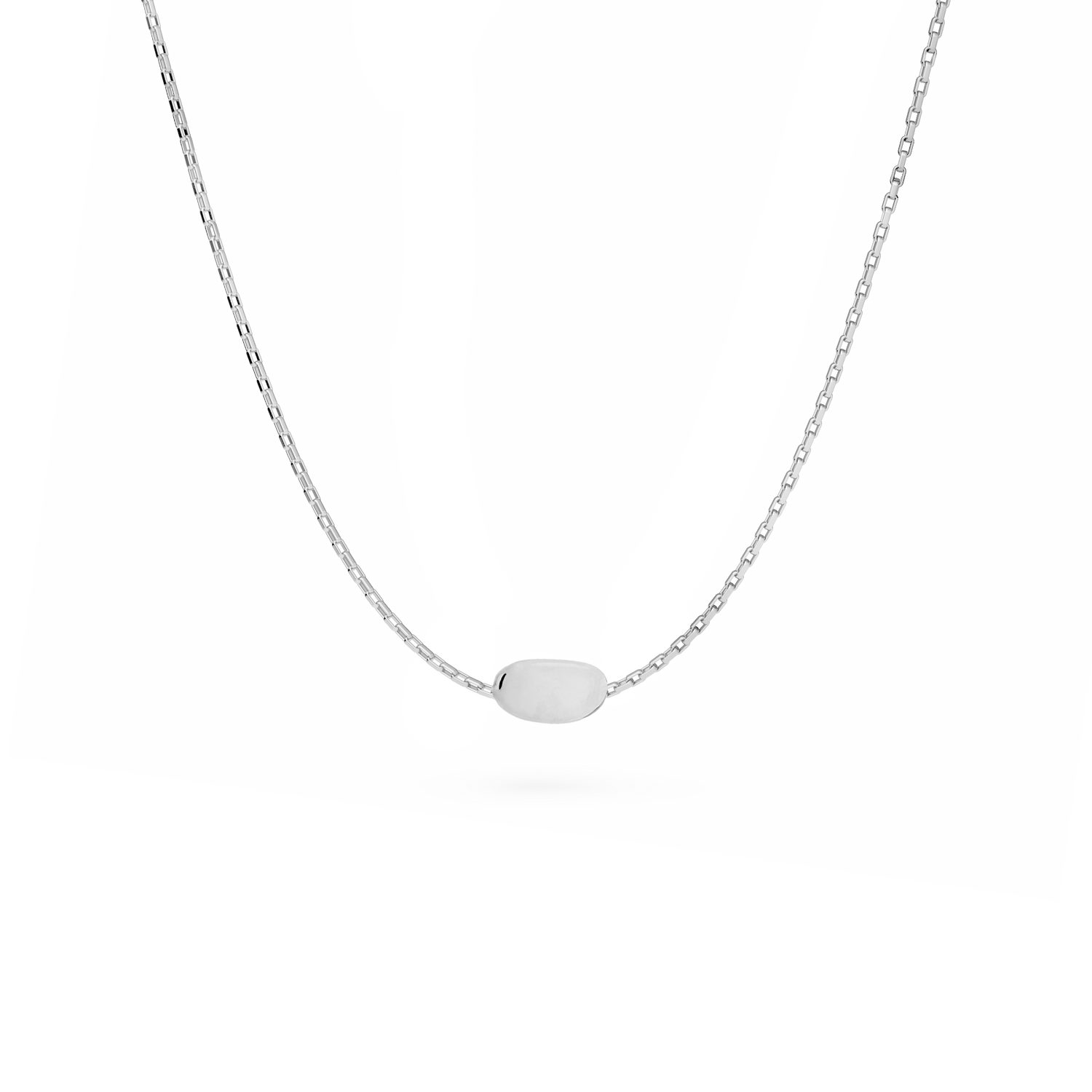 srebrny naszyjnik Pearl srebro 925 rękodzieło jubiler złotnik Warszawa Kraków personalizowana biżuteria Warszawa Kraków Atelier BELLER