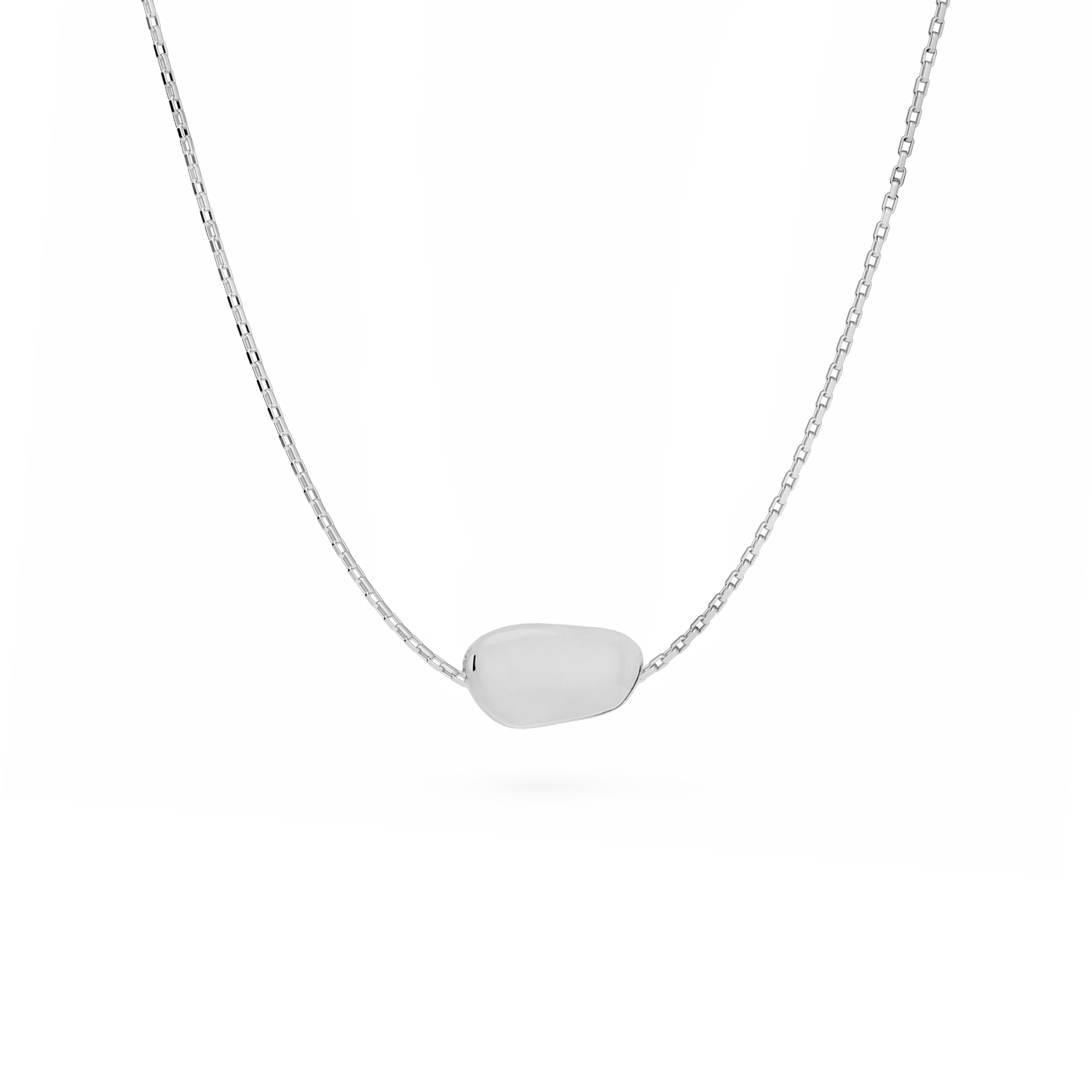 Srebrny naszyjnik Pearl srebro 925 rękodzieło jubiler złotnik Warszawa Kraków biżuteria Atelier Beller