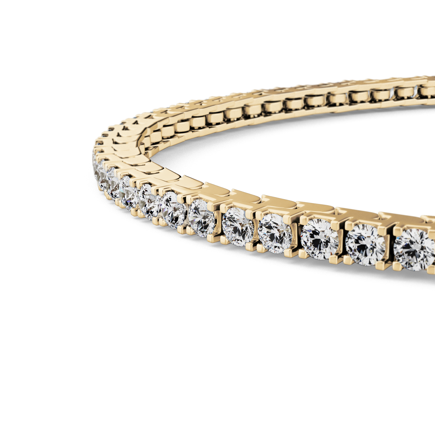 Złota bransoletka BELLER Bridal N°2, złoto 585/750, ręcznie robiona biżuteria z naturalnymi brylantami, ujęcie 3