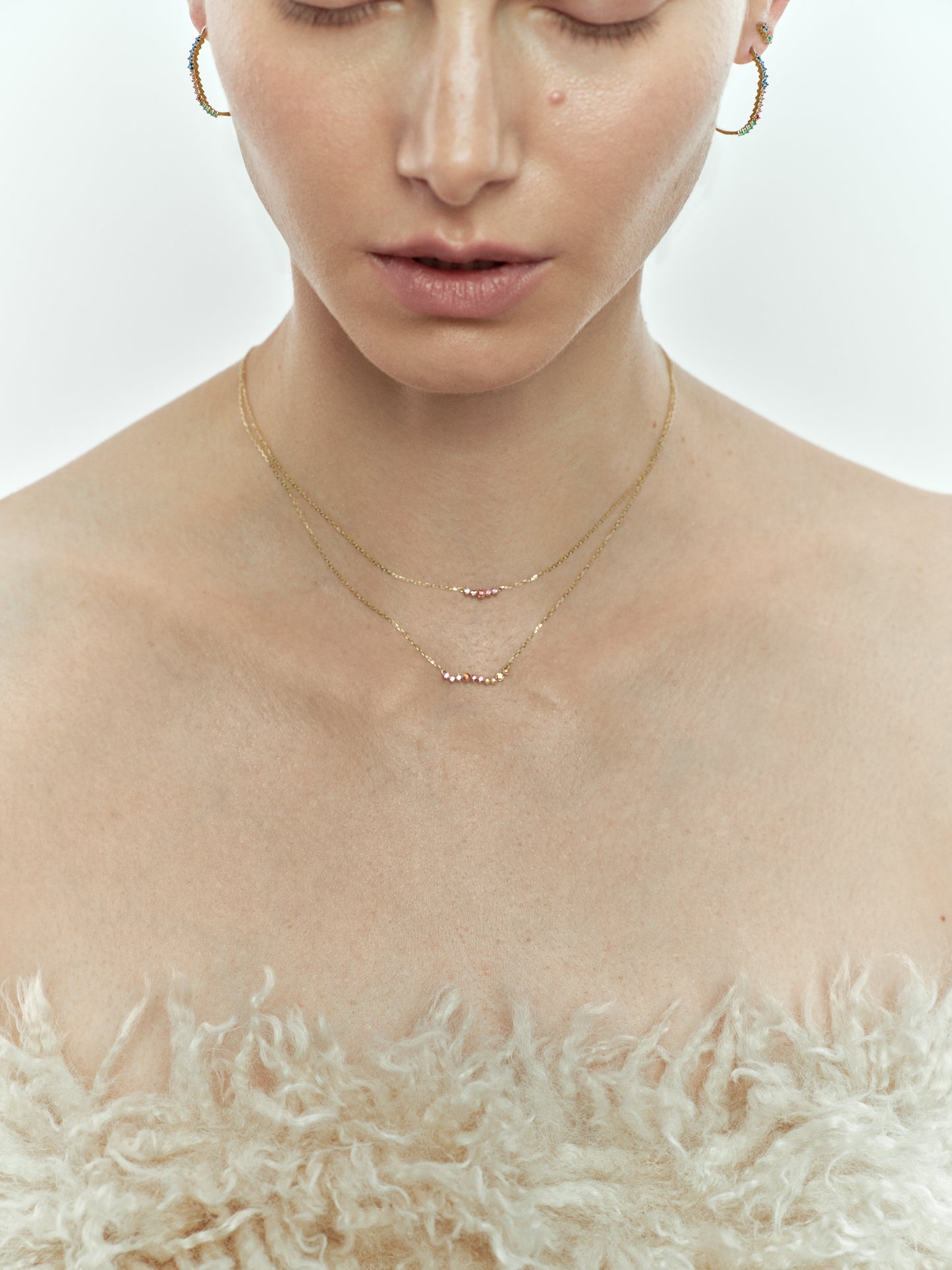 Naszyjnik złoty Witraż krakowski N°1