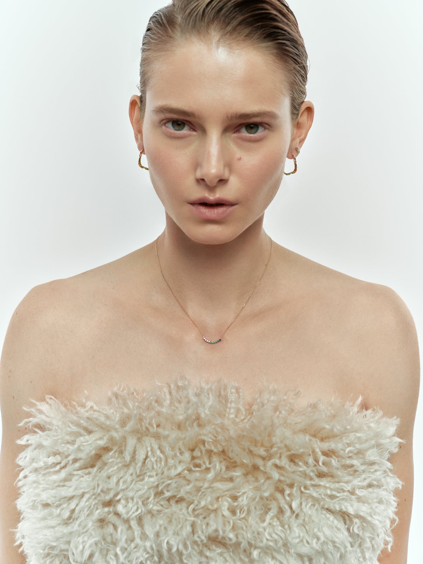 Naszyjnik złoty Witraż krakowski N°3