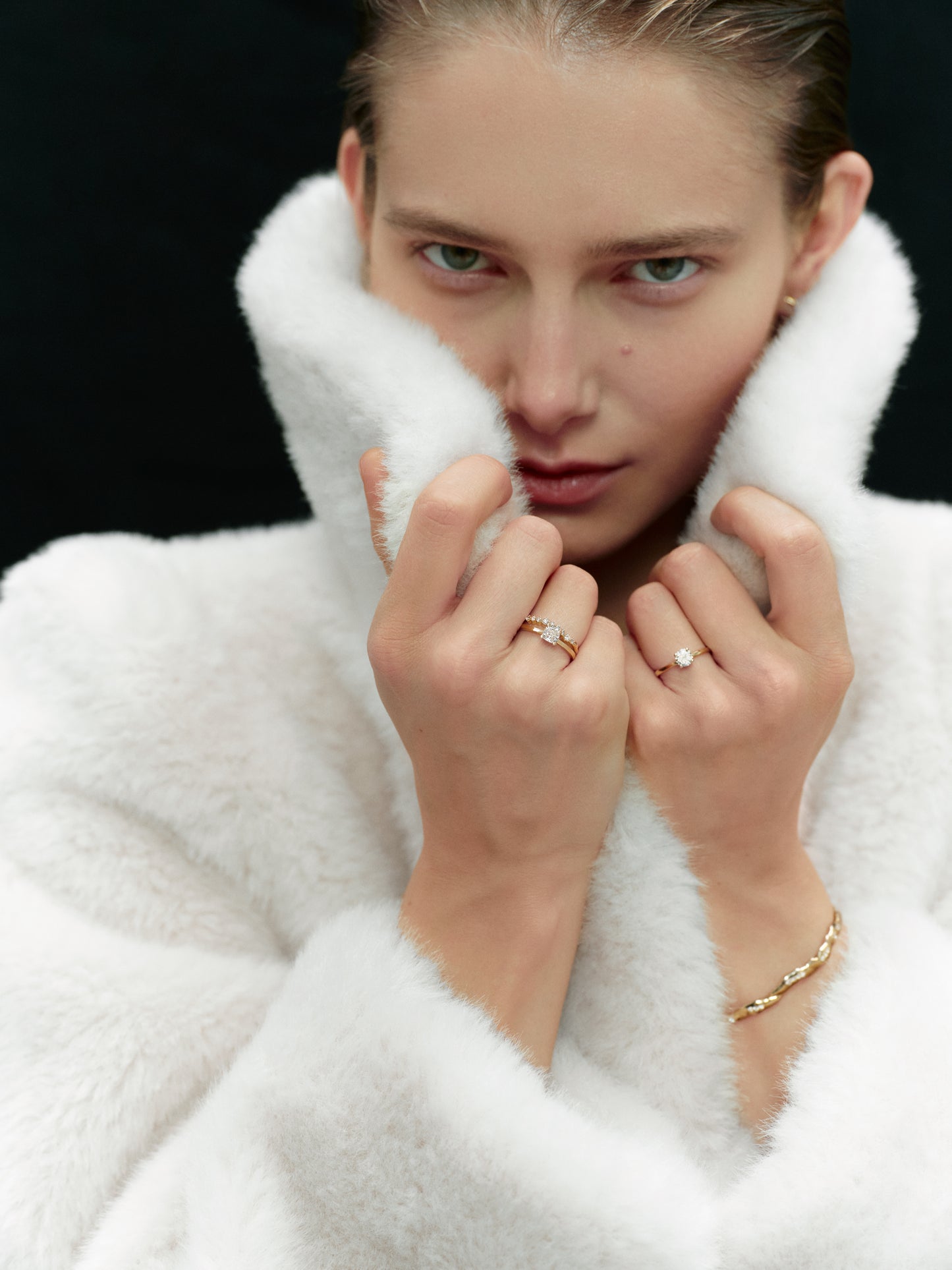 Pierścionek złoty Promise z brylantami N°41