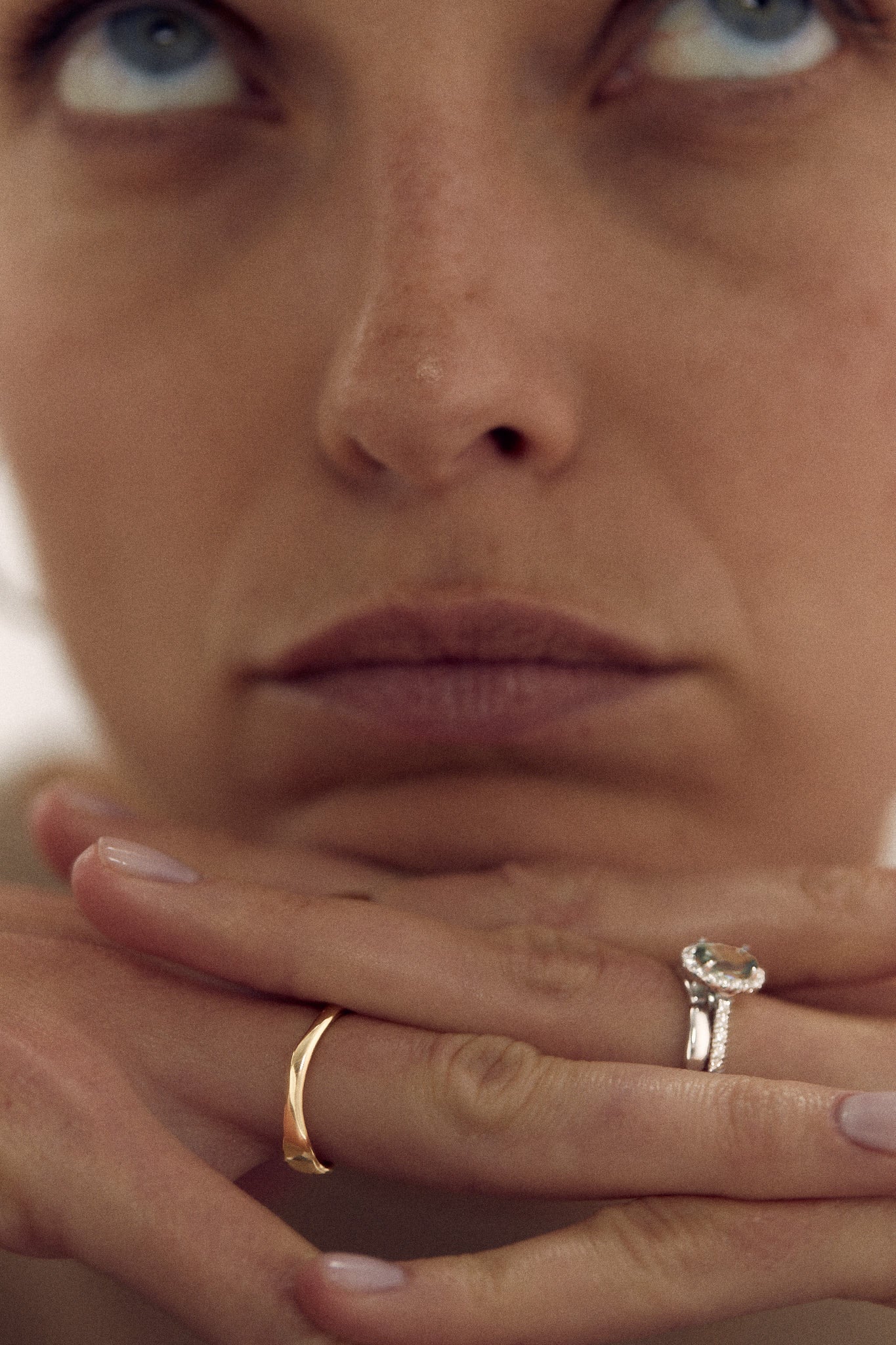 Gold ring with tourmaline and diamonds B One N°3