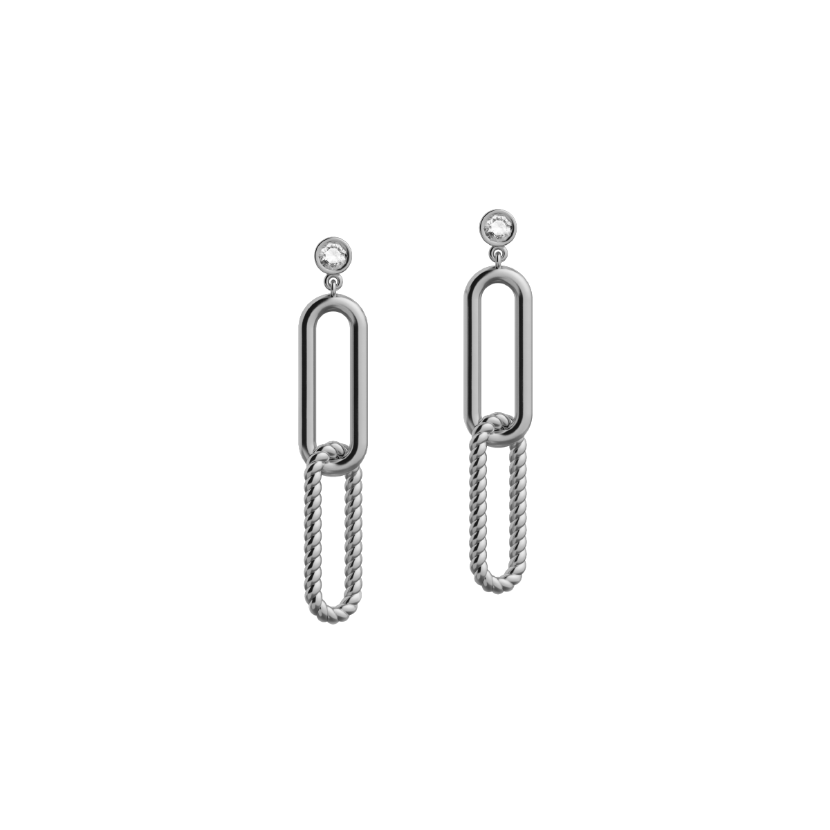 Silver earrings Elements N°4