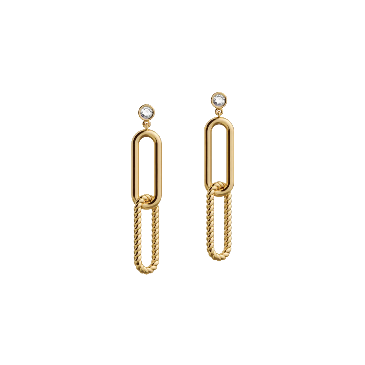 Gold earrings Elements N°4