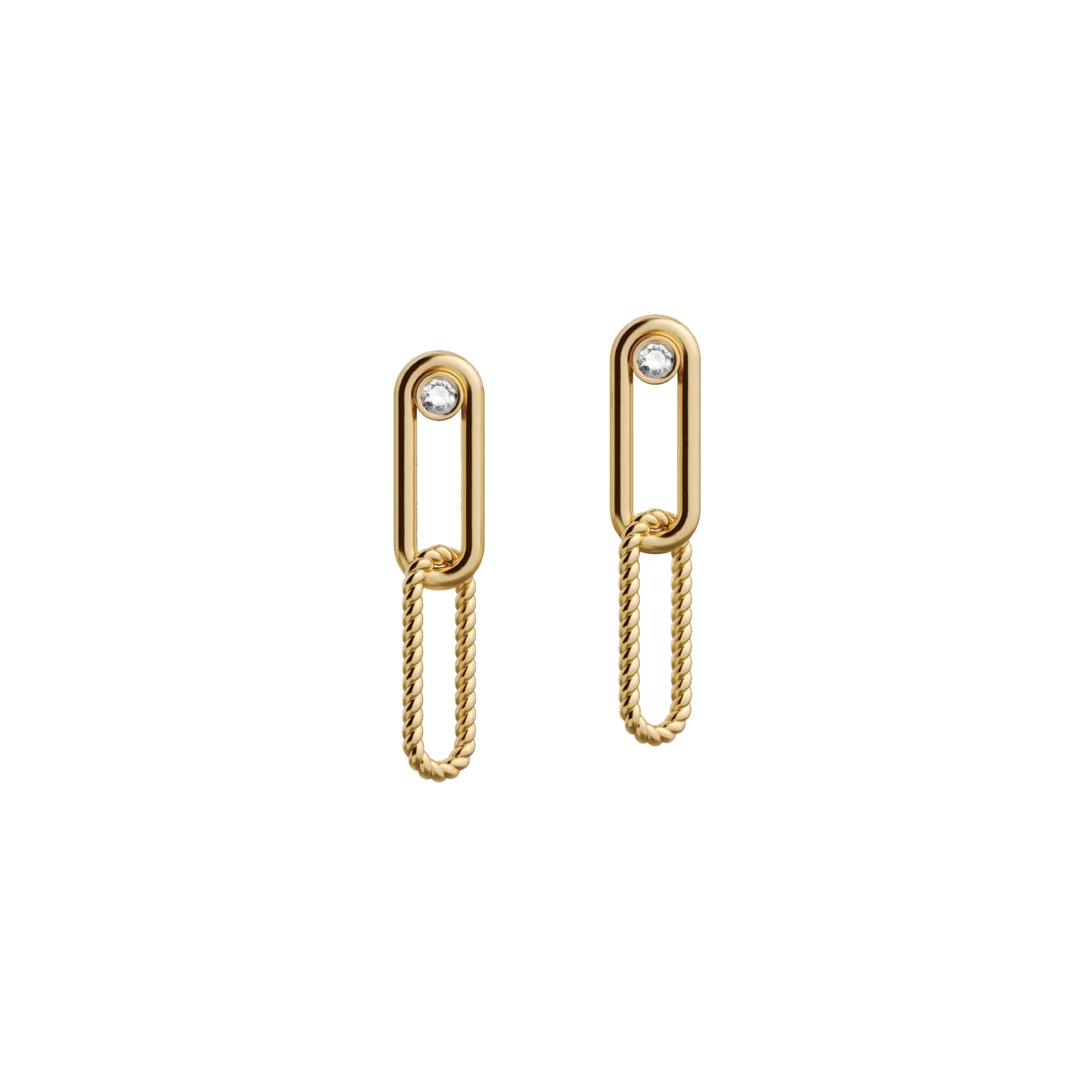 Gold earrings Elements N°5