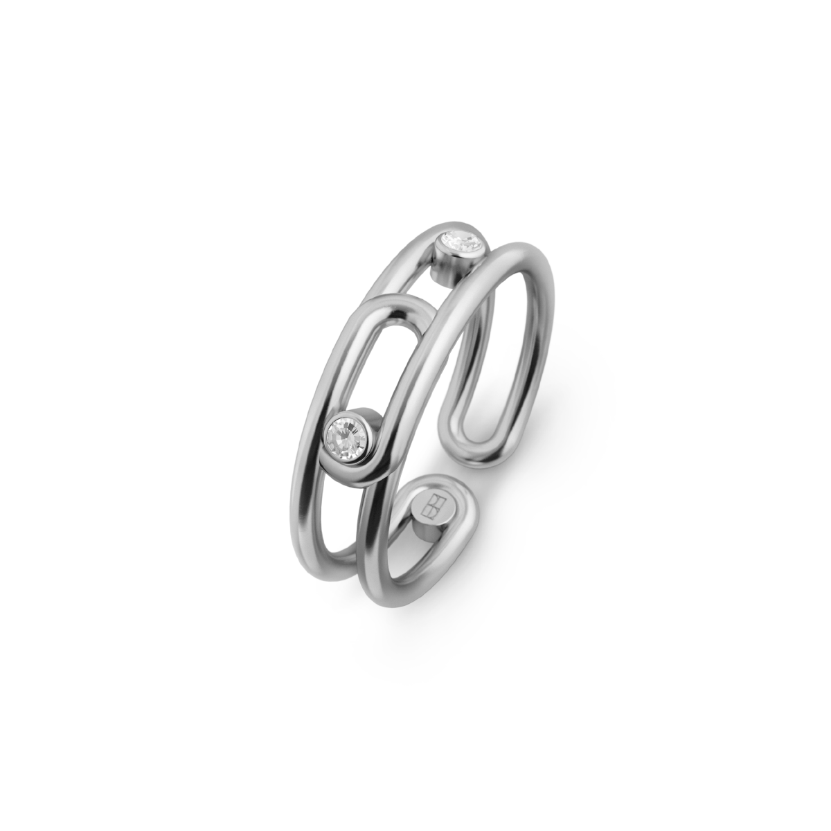 Silver ring Elements N°8