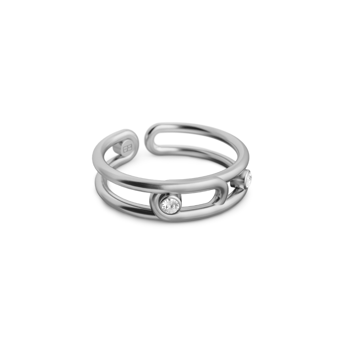 Silver ring Elements N°8