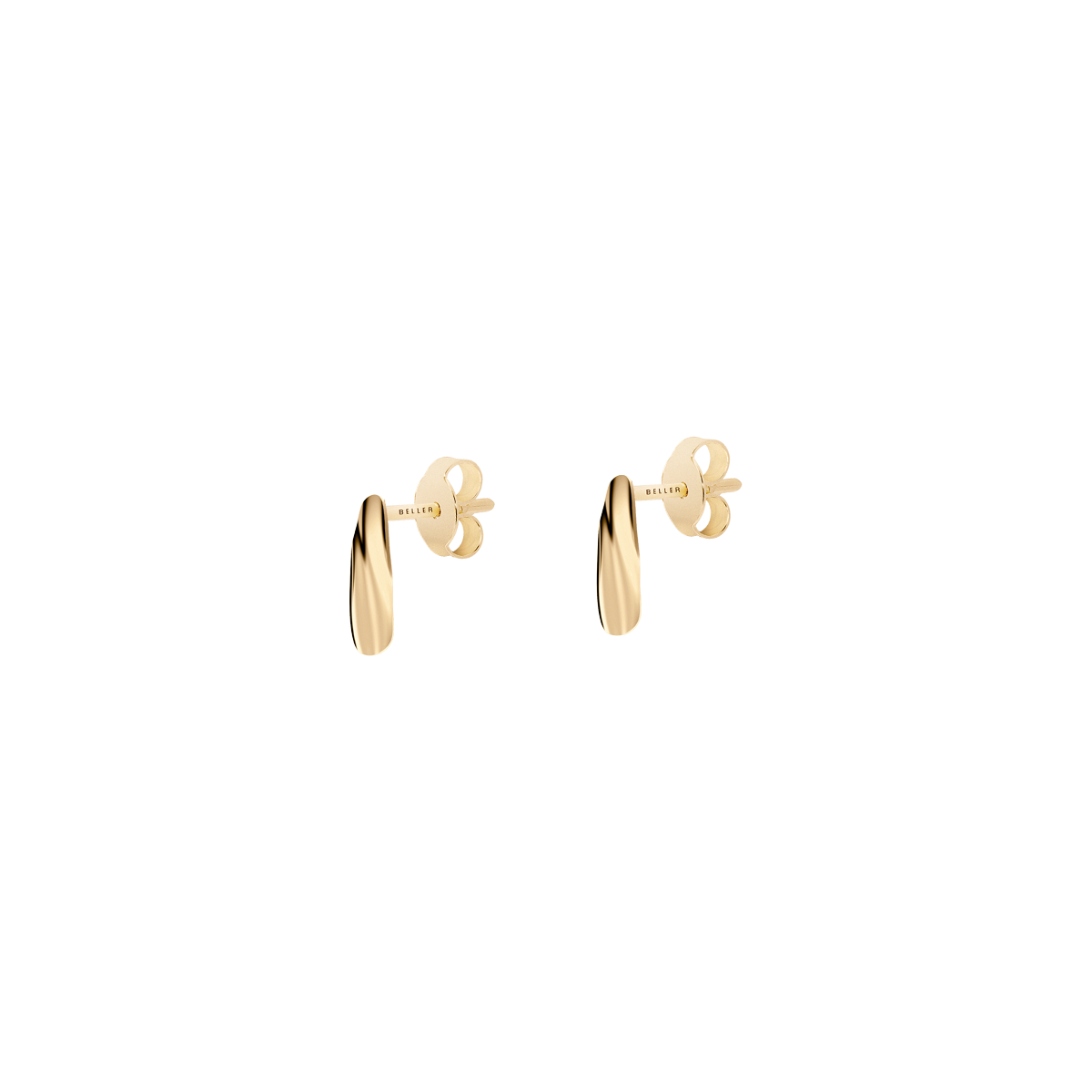 Gold earrings Liquid N°11