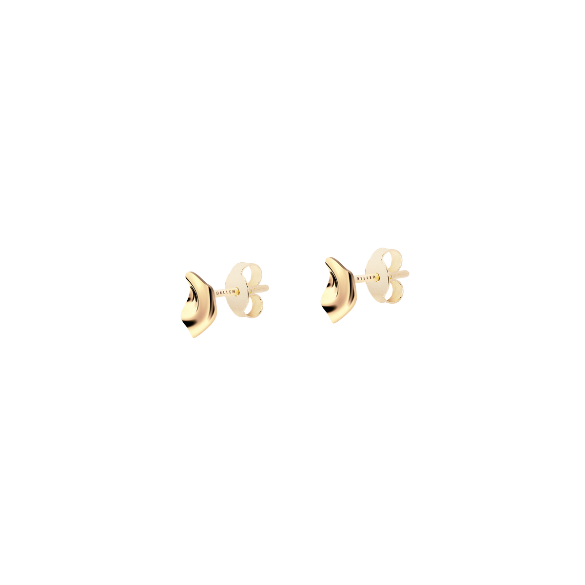 Gold earrings Liquid N°12