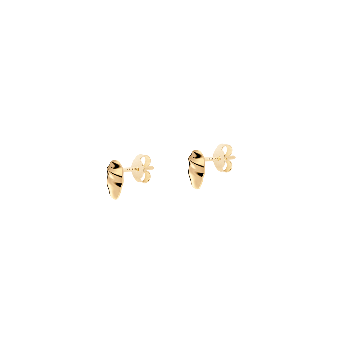 Gold earrings Liquid N°13