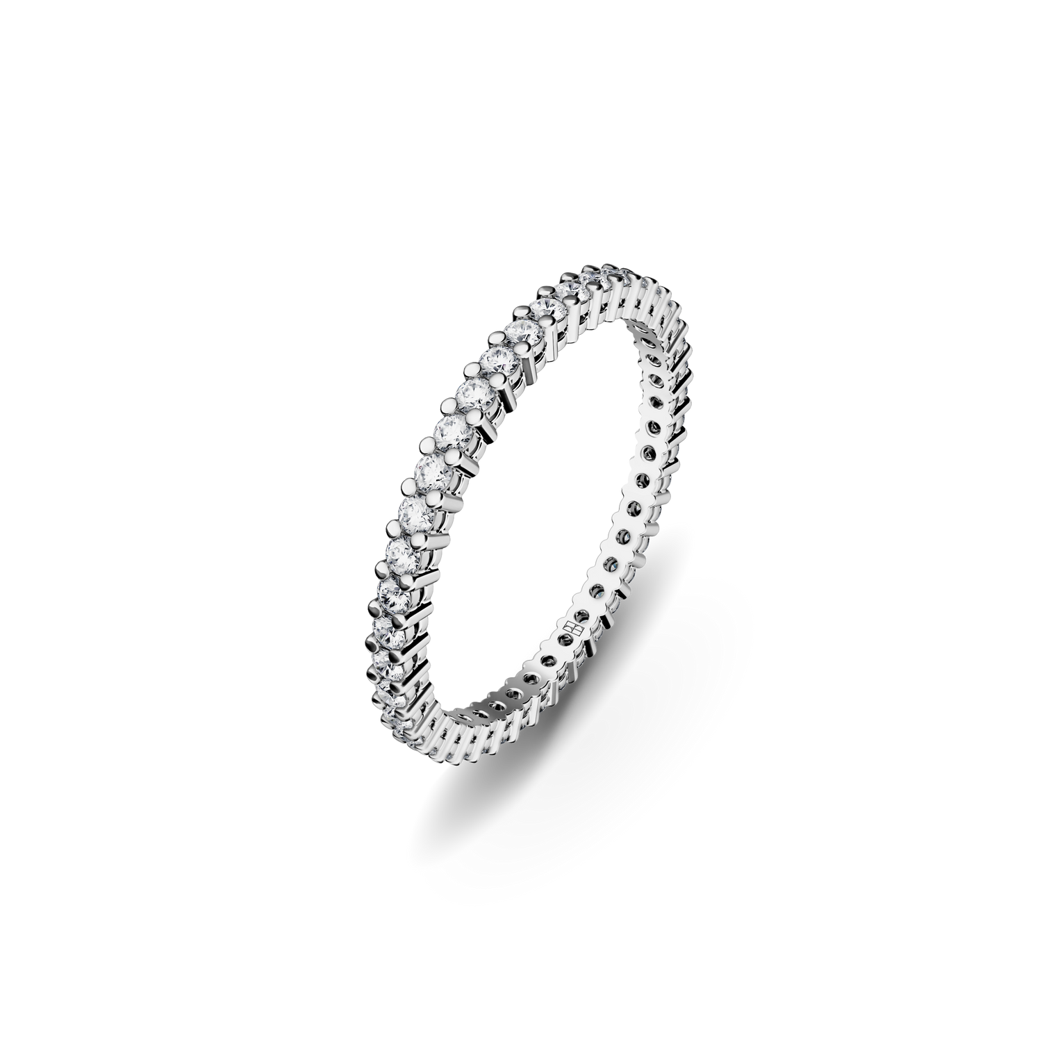 Obrączka złota z brylantami Bridal N°6