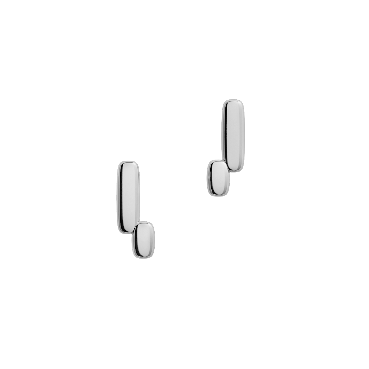 Kolczyki srebrne Cube N°4