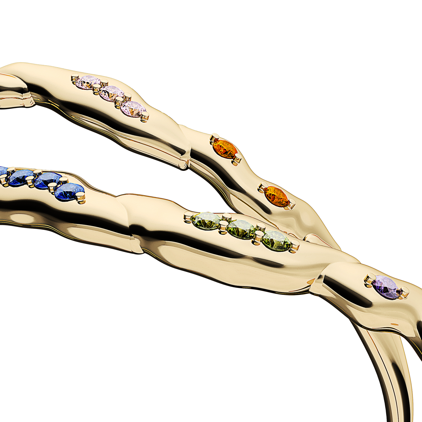 Bransoletka złota Witraż krakowski N°1