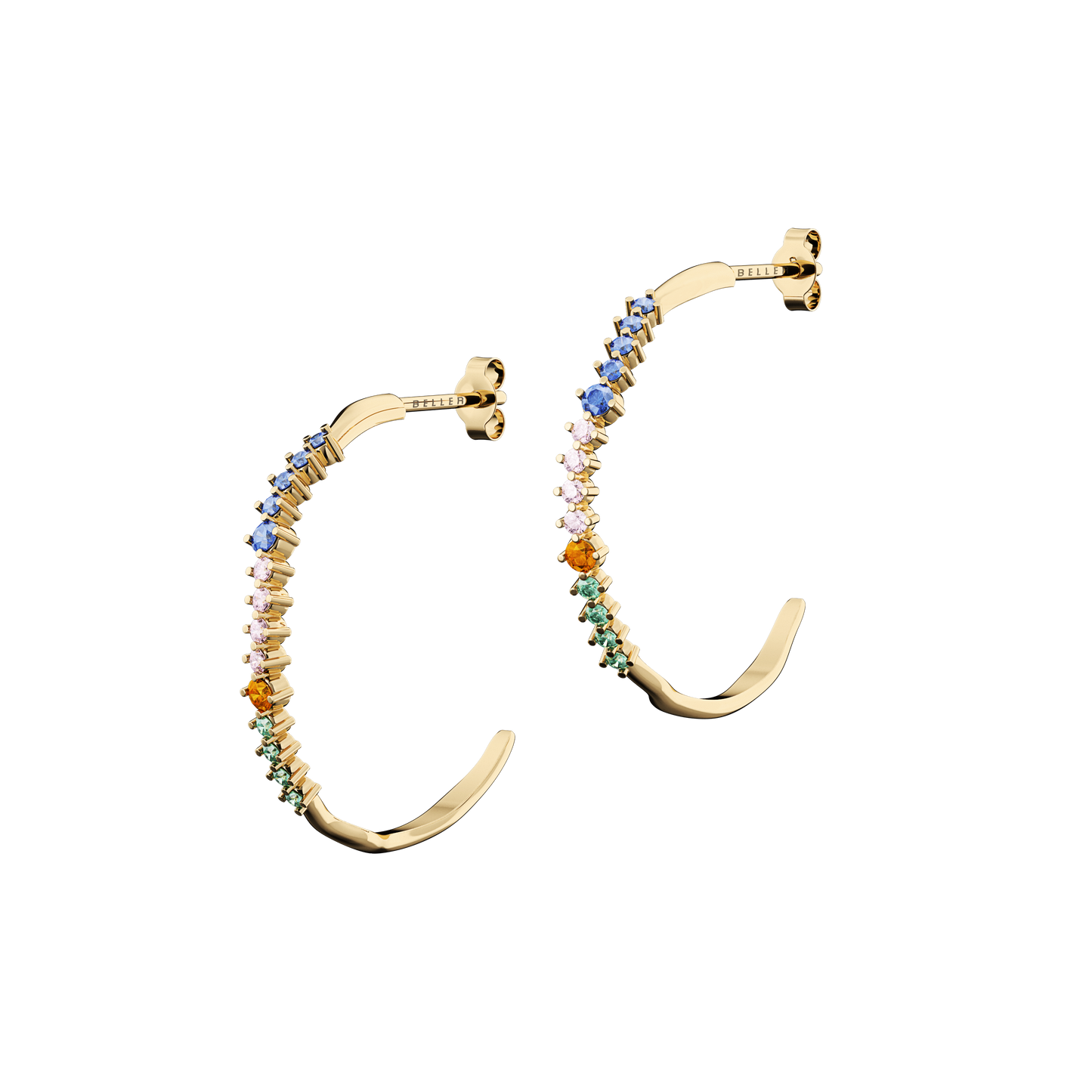 Kolczyki złote Witraż krakowski N°2