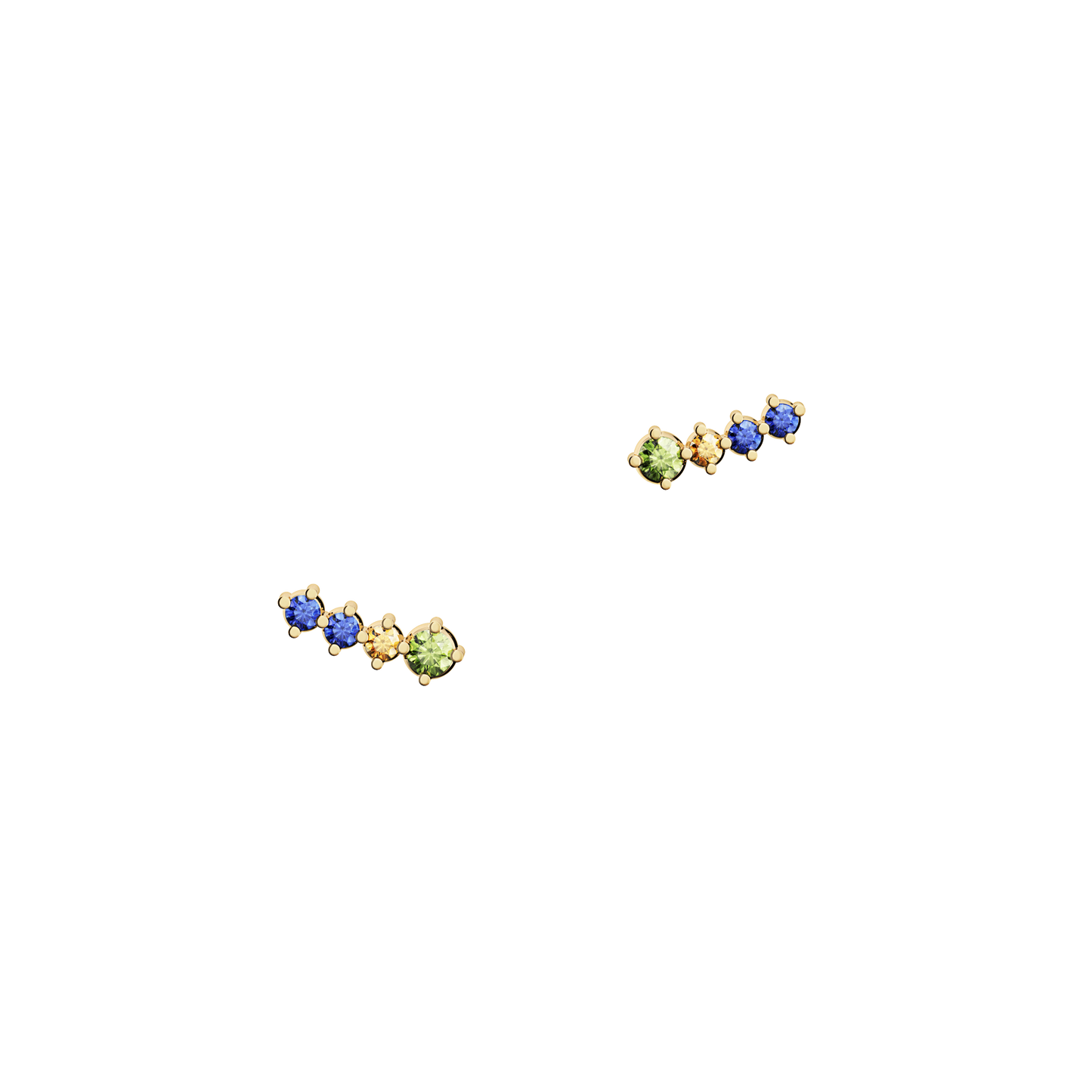 Kolczyki złote Witraż krakowski N°1