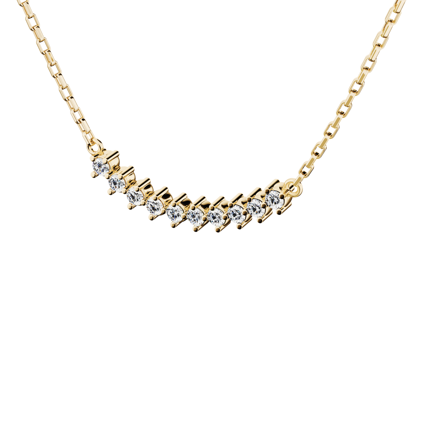 Naszyjnik złoty Promise z brylantami N°1