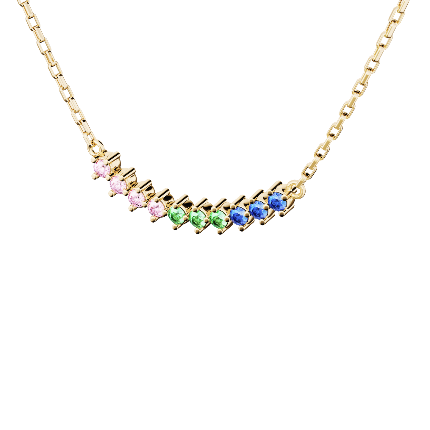 Naszyjnik złoty Witraż krakowski N°3