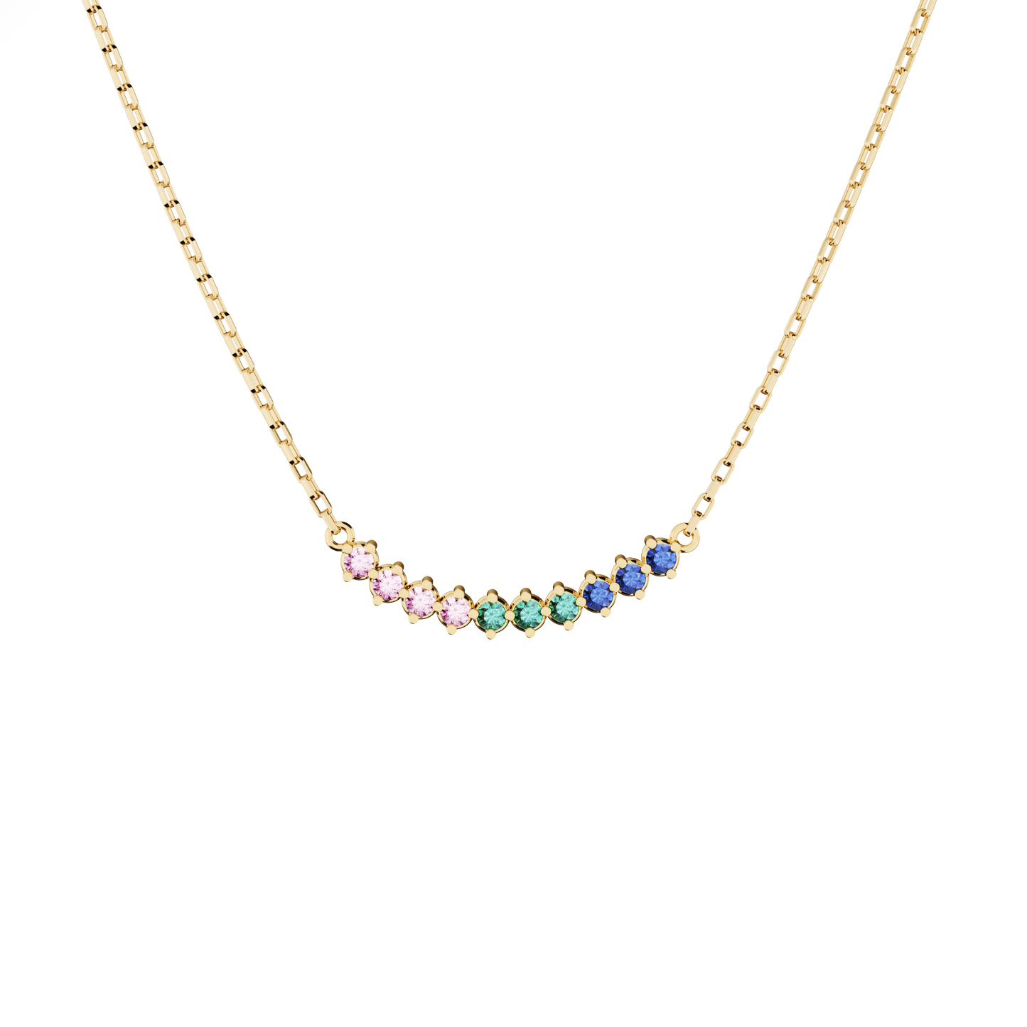 Naszyjnik złoty Witraż krakowski N°3