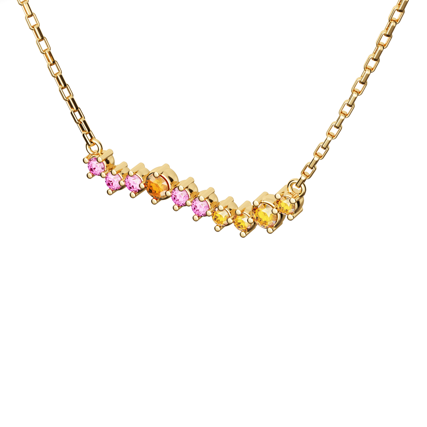 Naszyjnik złoty Witraż krakowski N°2