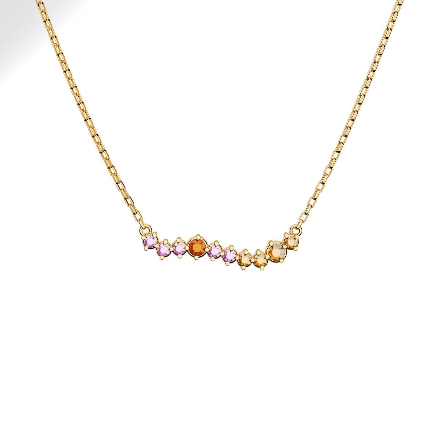 Naszyjnik złoty Witraż krakowski N°2