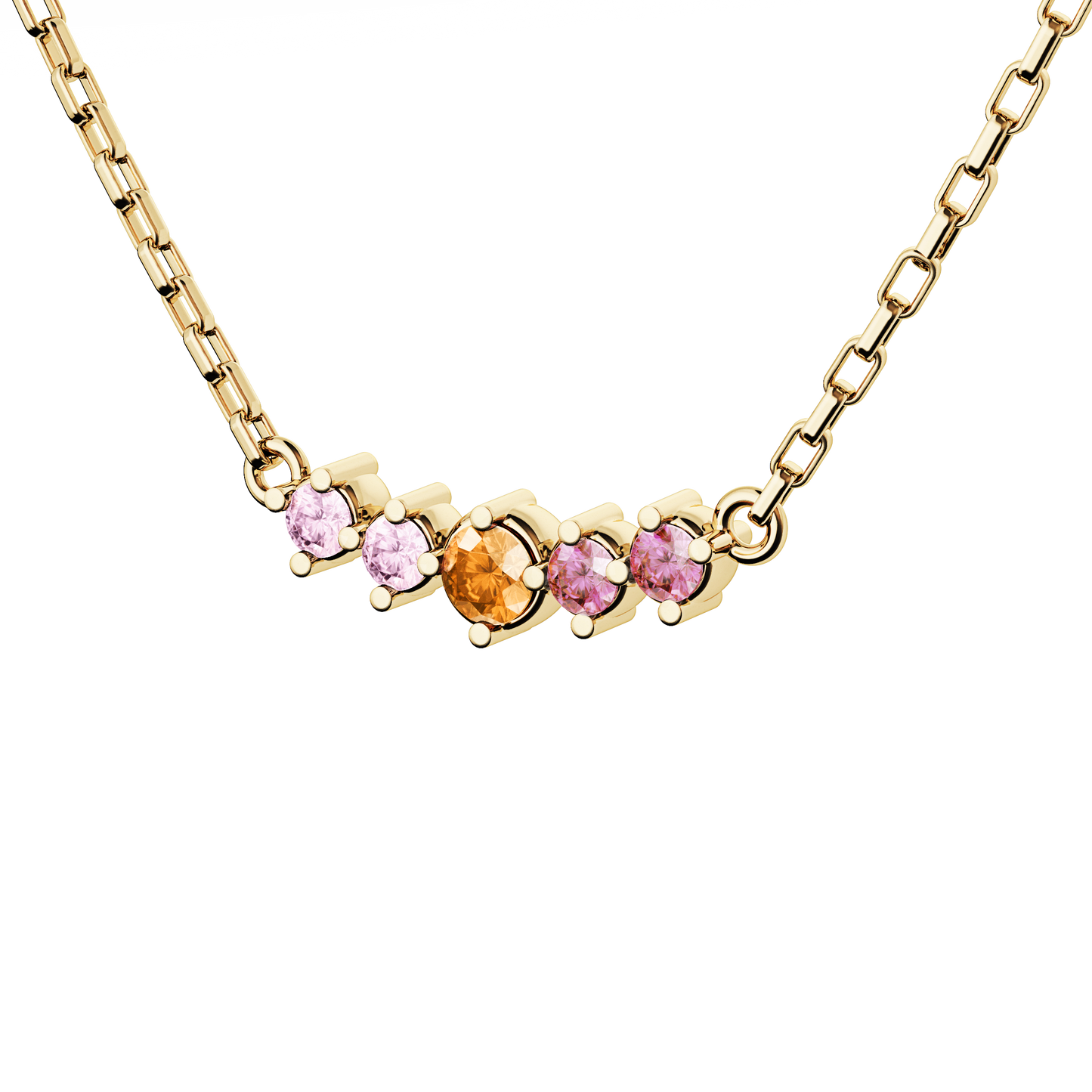 Naszyjnik złoty Witraż krakowski N°1