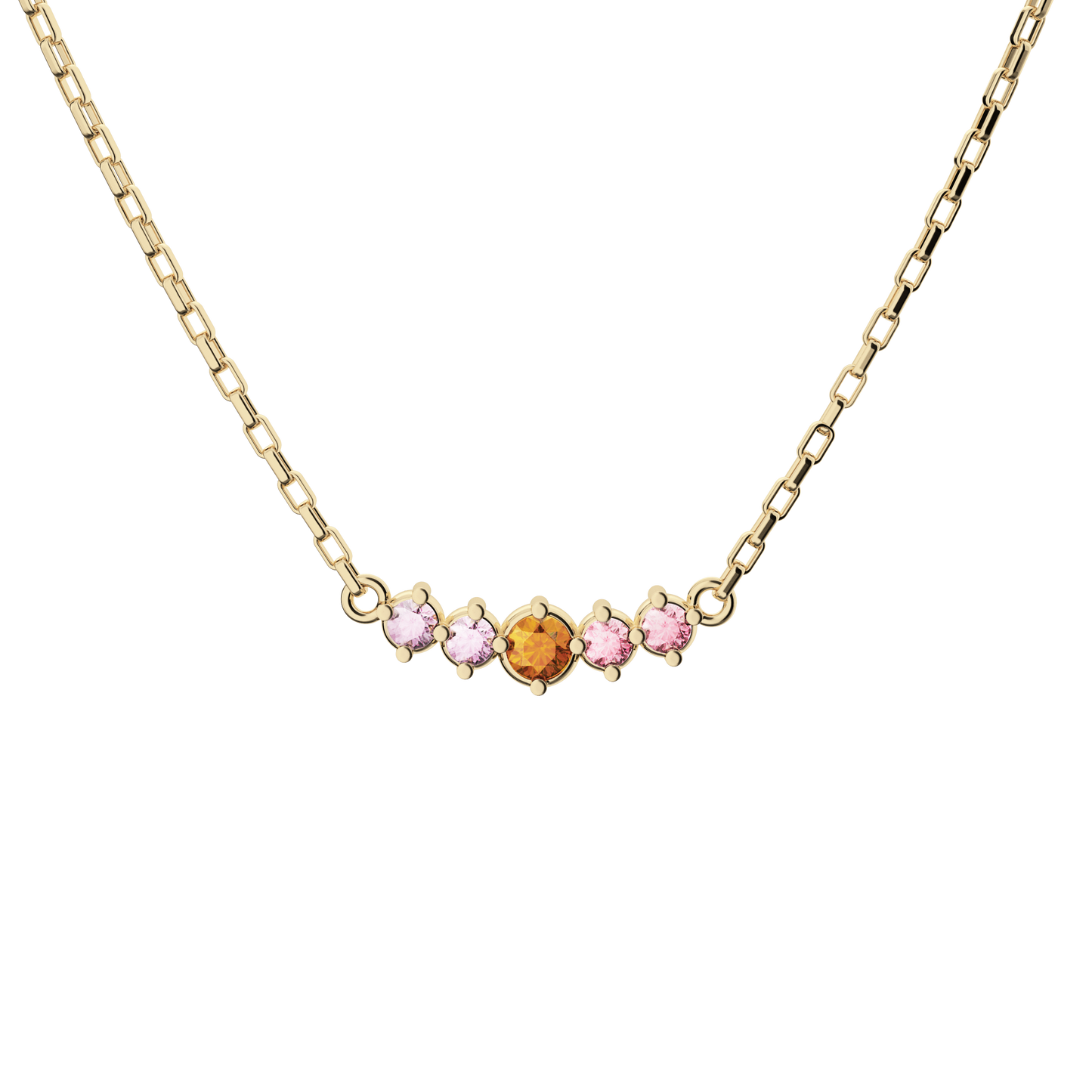 Naszyjnik złoty Witraż krakowski N°1