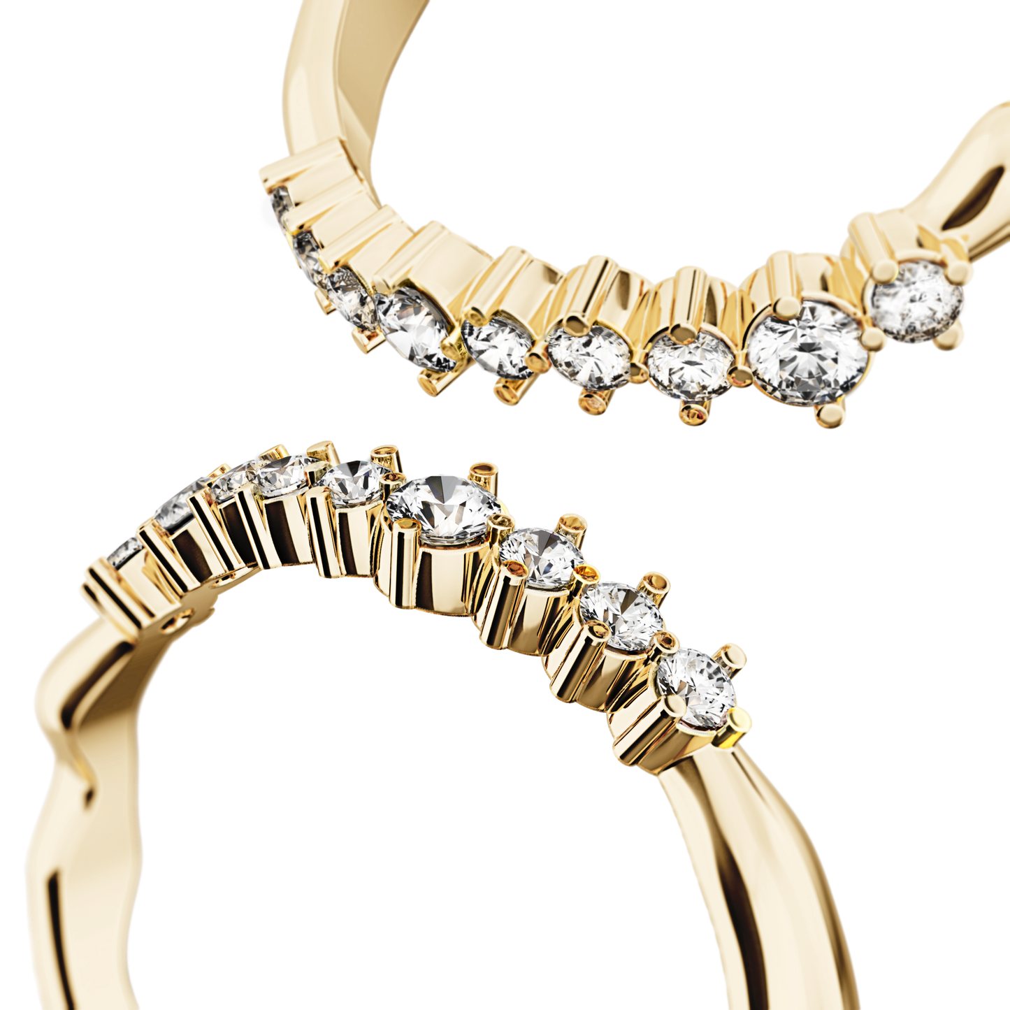 Pierścionek złoty Promise z brylantami N°41