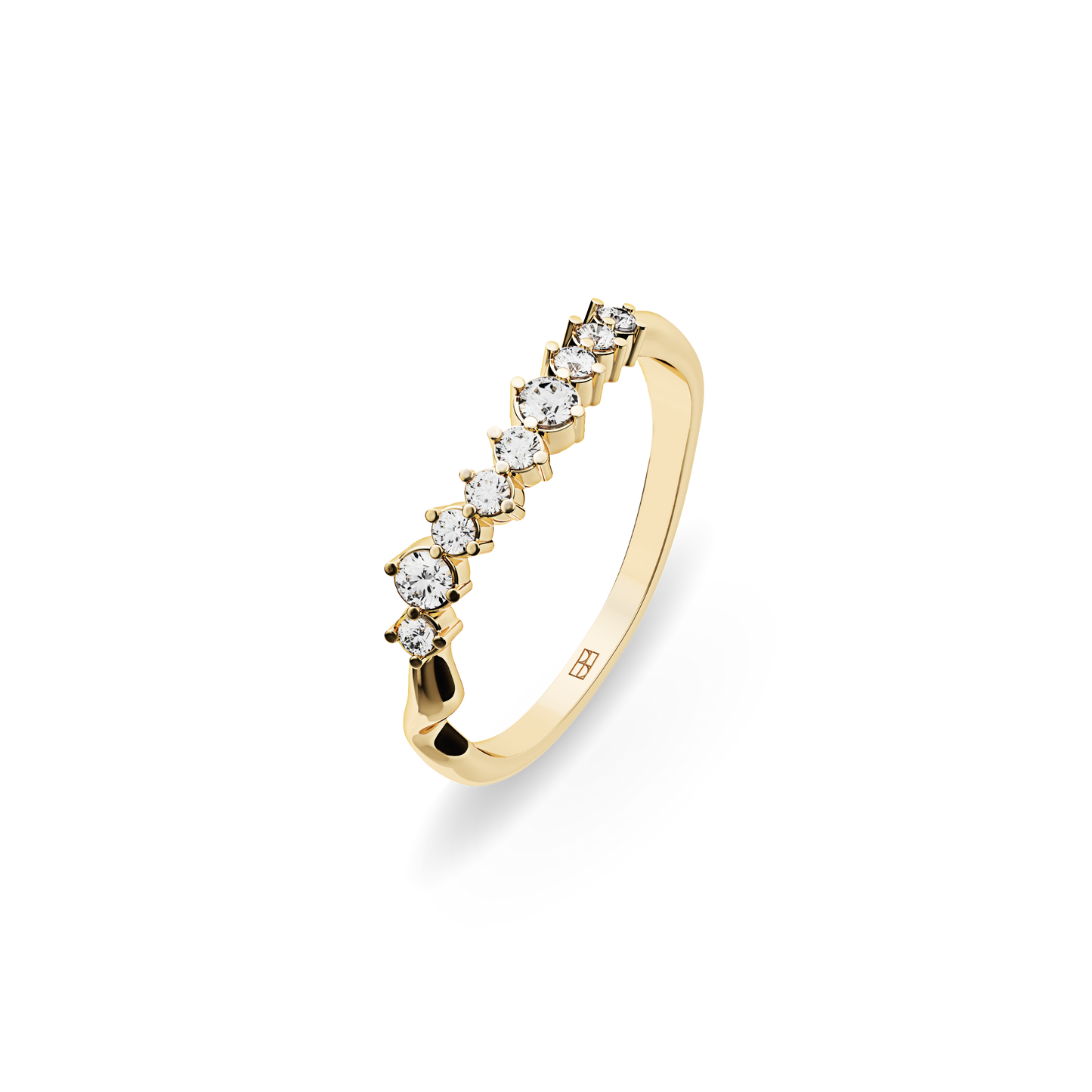 Pierścionek złoty Promise z brylantami N°41