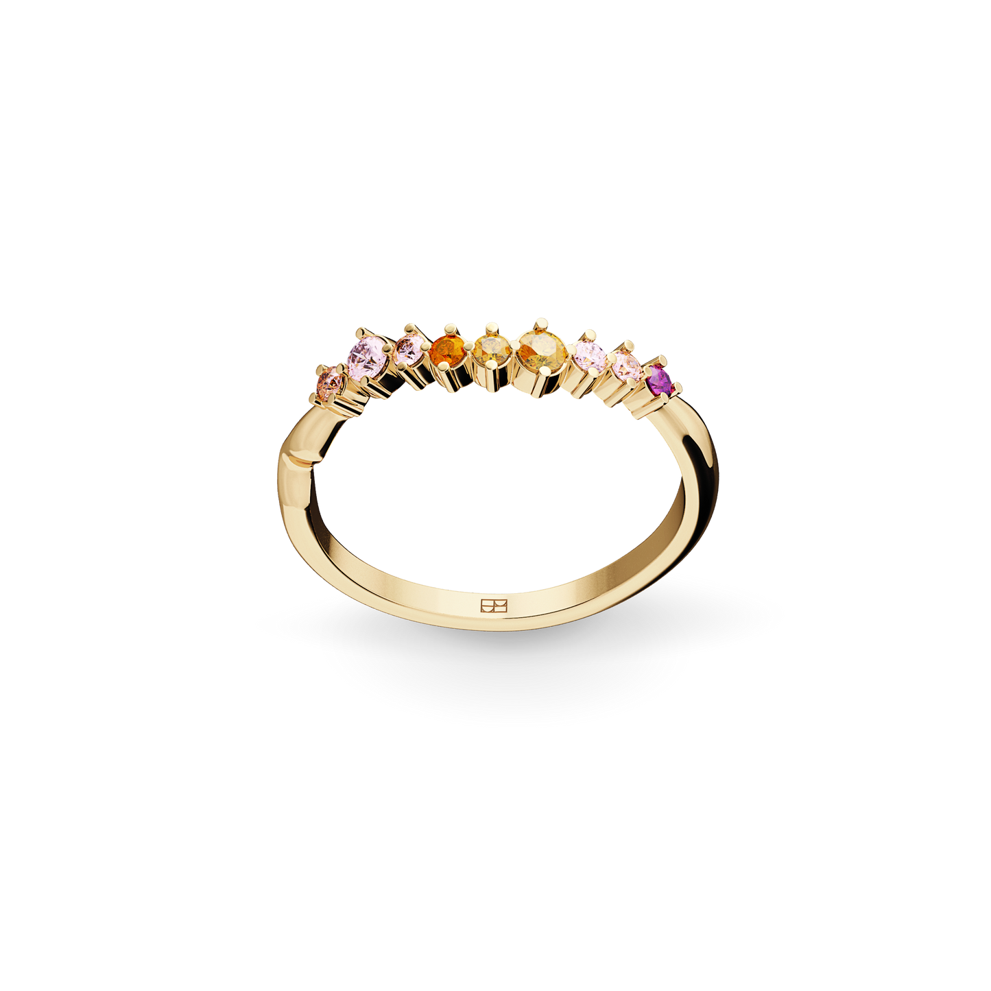 Pierścionek złoty Witraż krakowski N°1