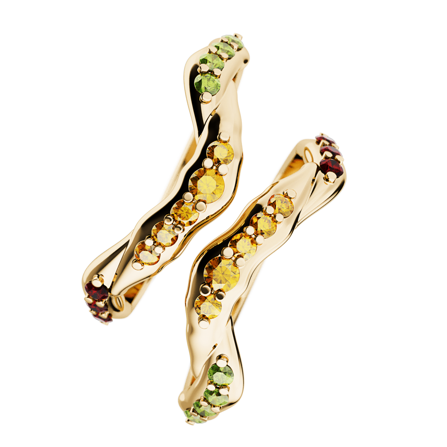 Pierścionek złoty Witraż krakowski N°3