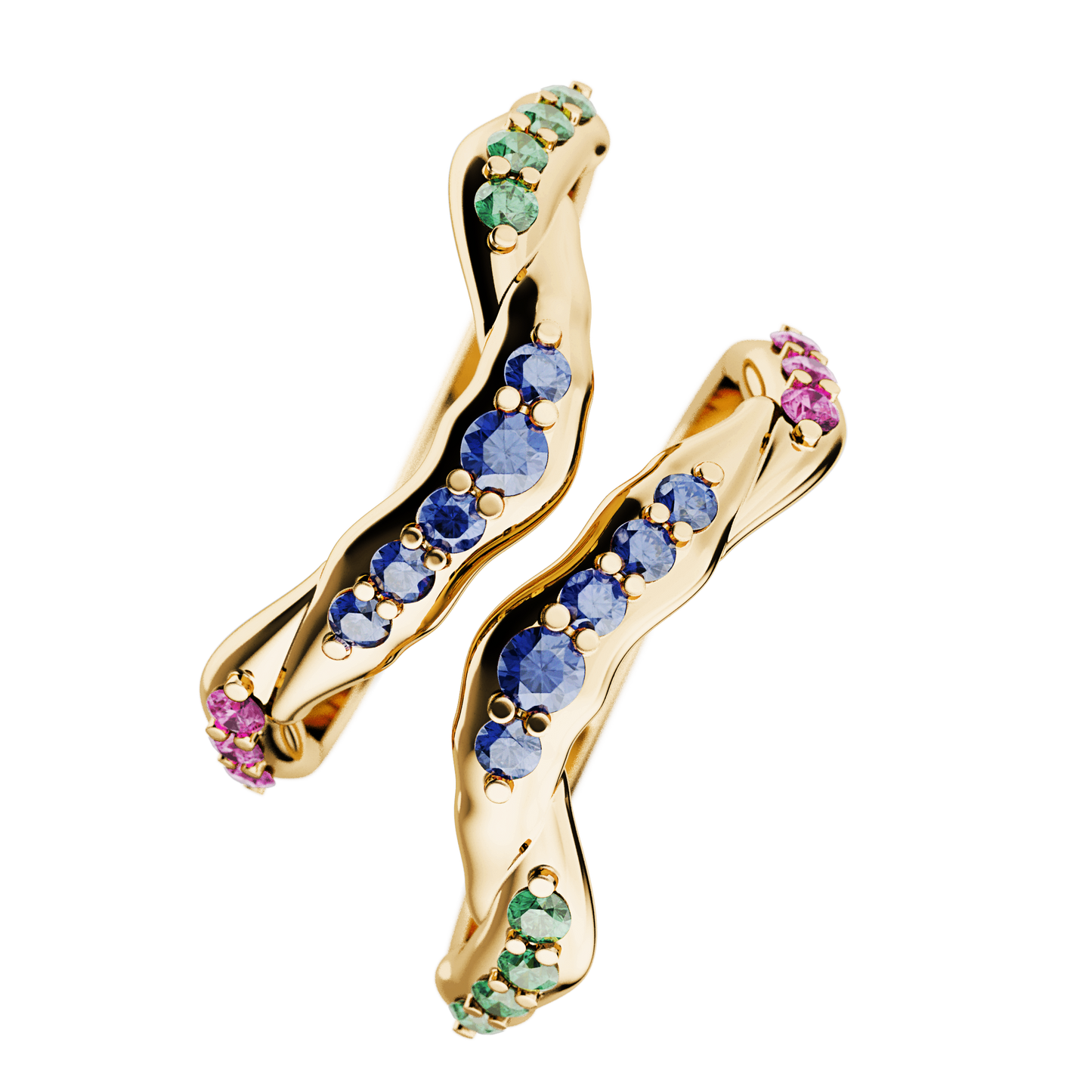 Pierścionek złoty Witraż krakowski N°4