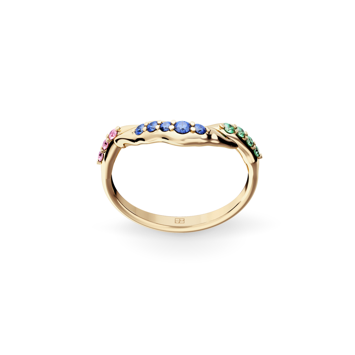 Pierścionek złoty Witraż krakowski N°4