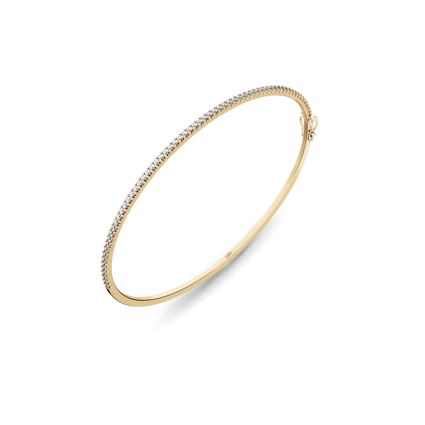Złota sztywna bransoletka (bangle) z brylantami Bridal N°1, BELLER