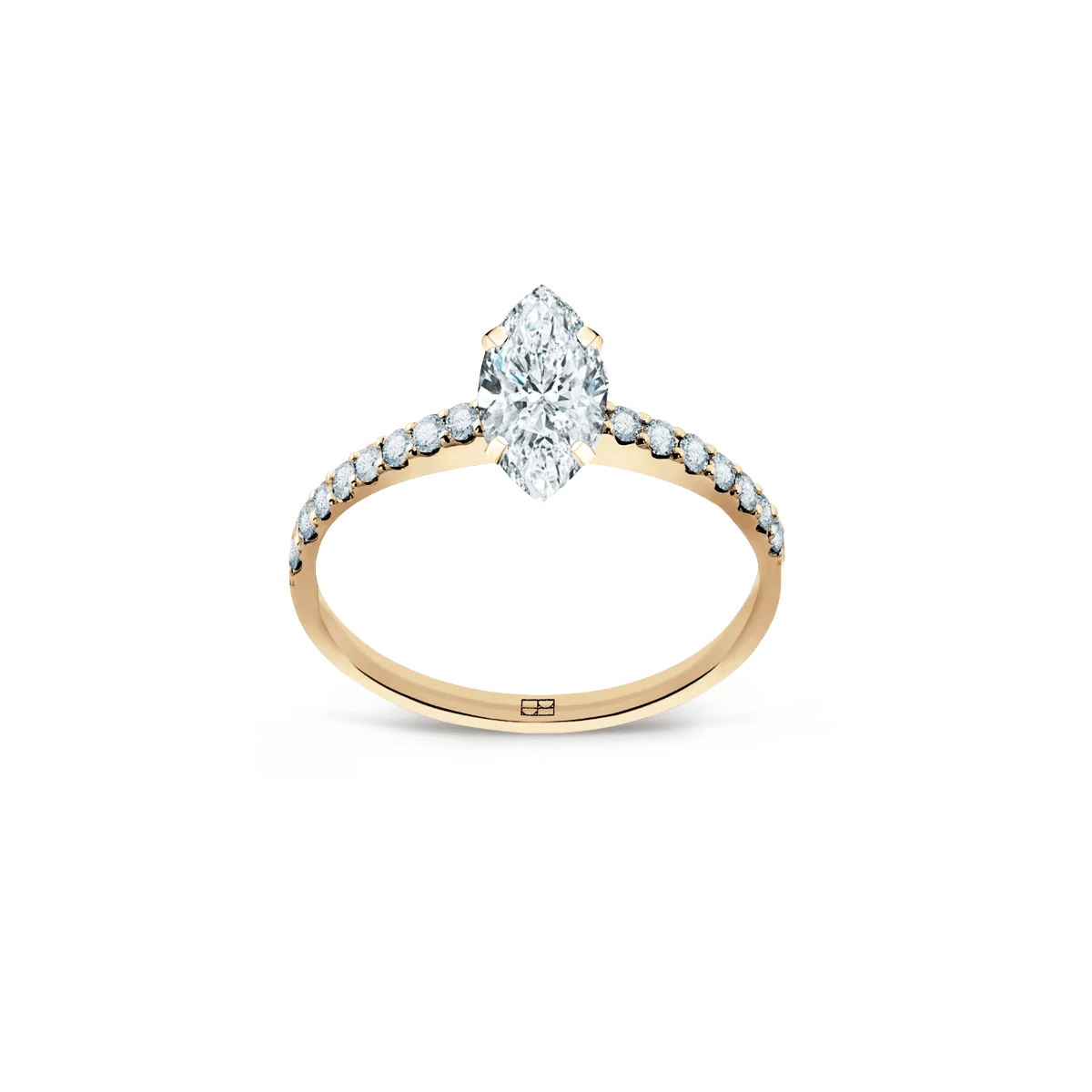 Heart Diamond Ring, 0.14ct ; SUV = 9682 – Diamonds N Diamonds