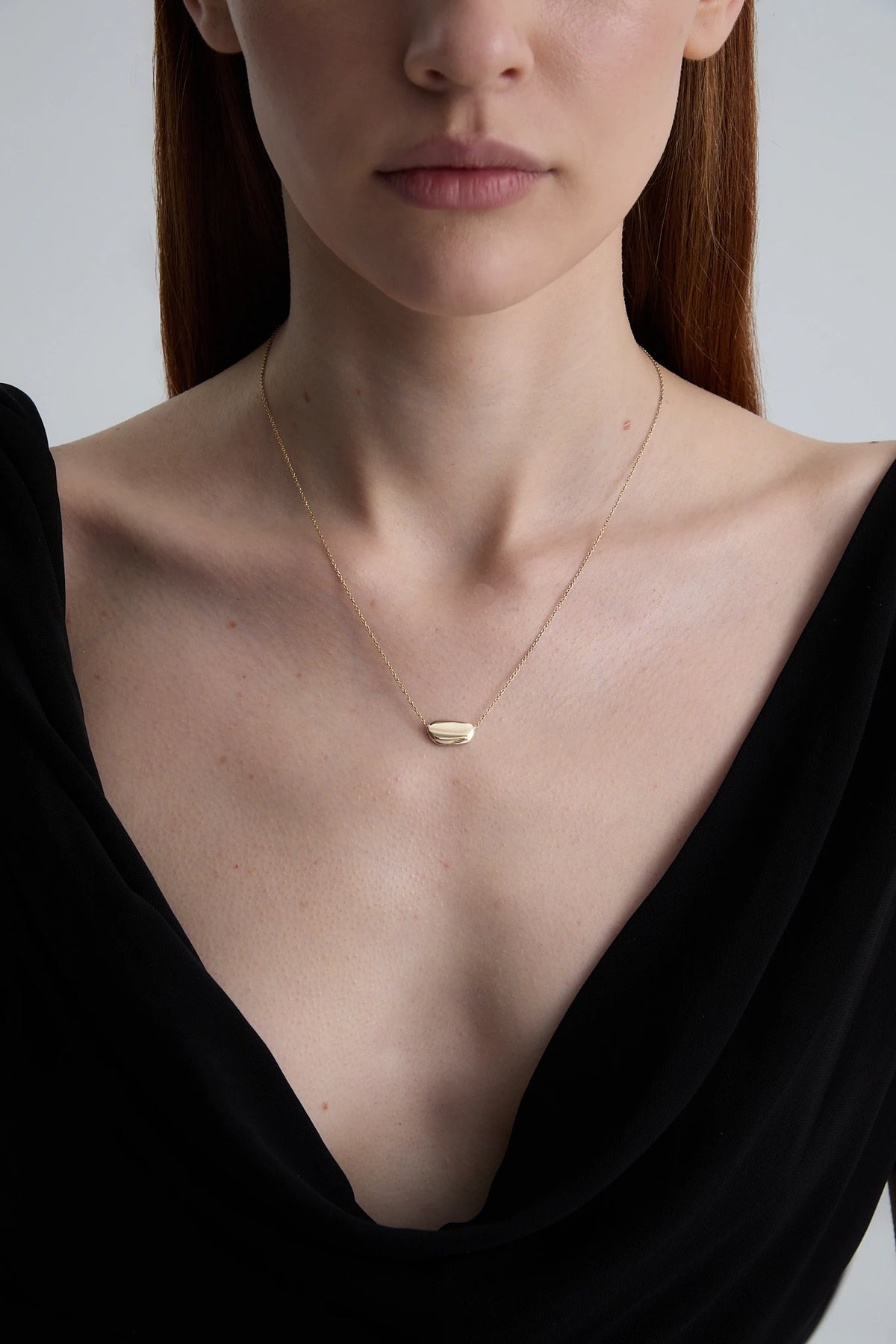 Gold necklace Pearl N°2