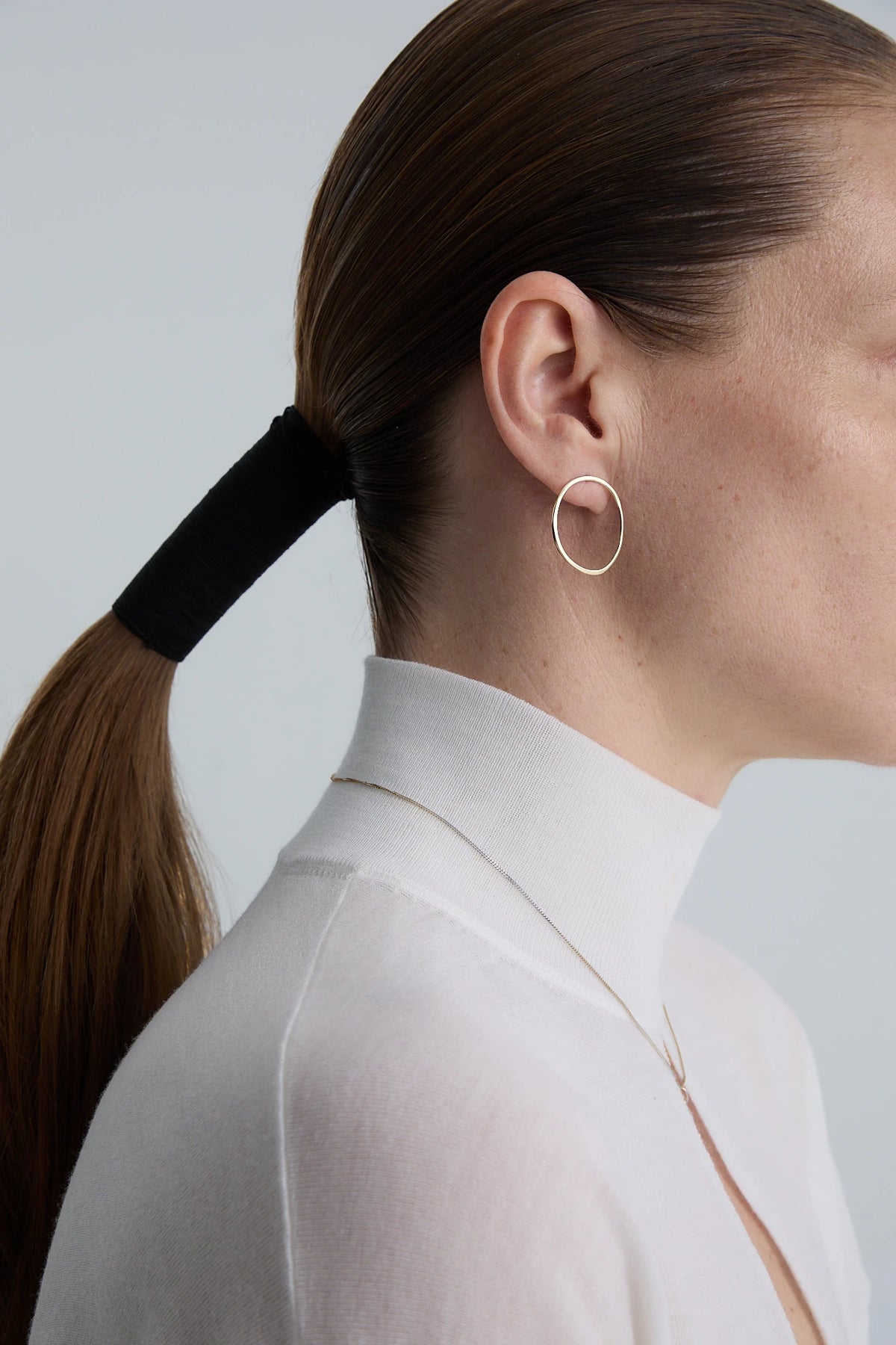 Gold earrings Raw N°14