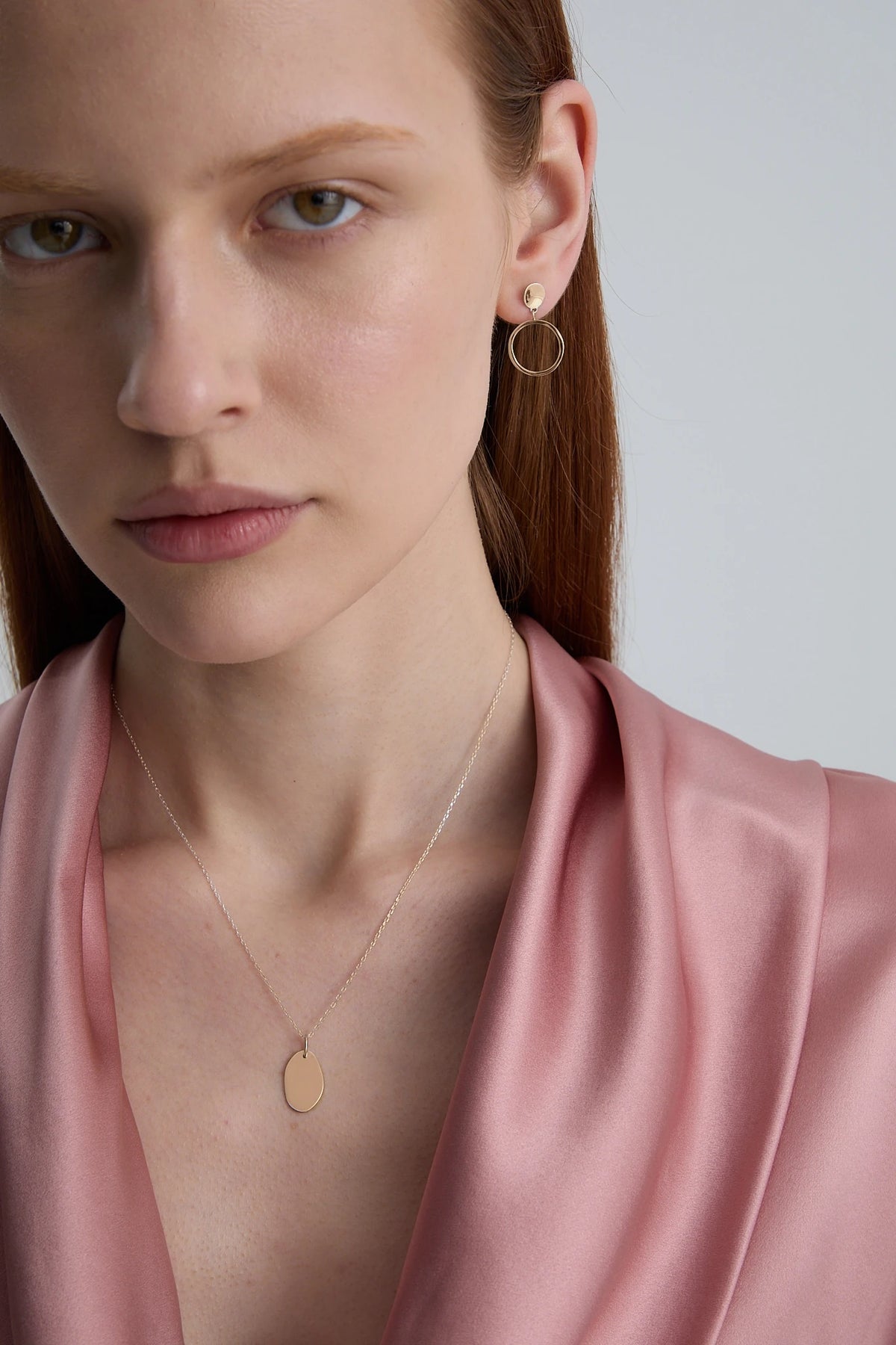 Gold earrings Raw N°17