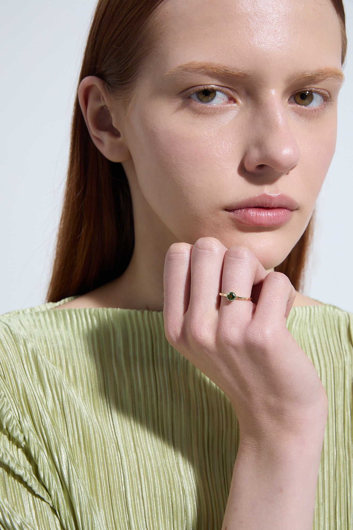 Gold ring with tourmaline B One N°31