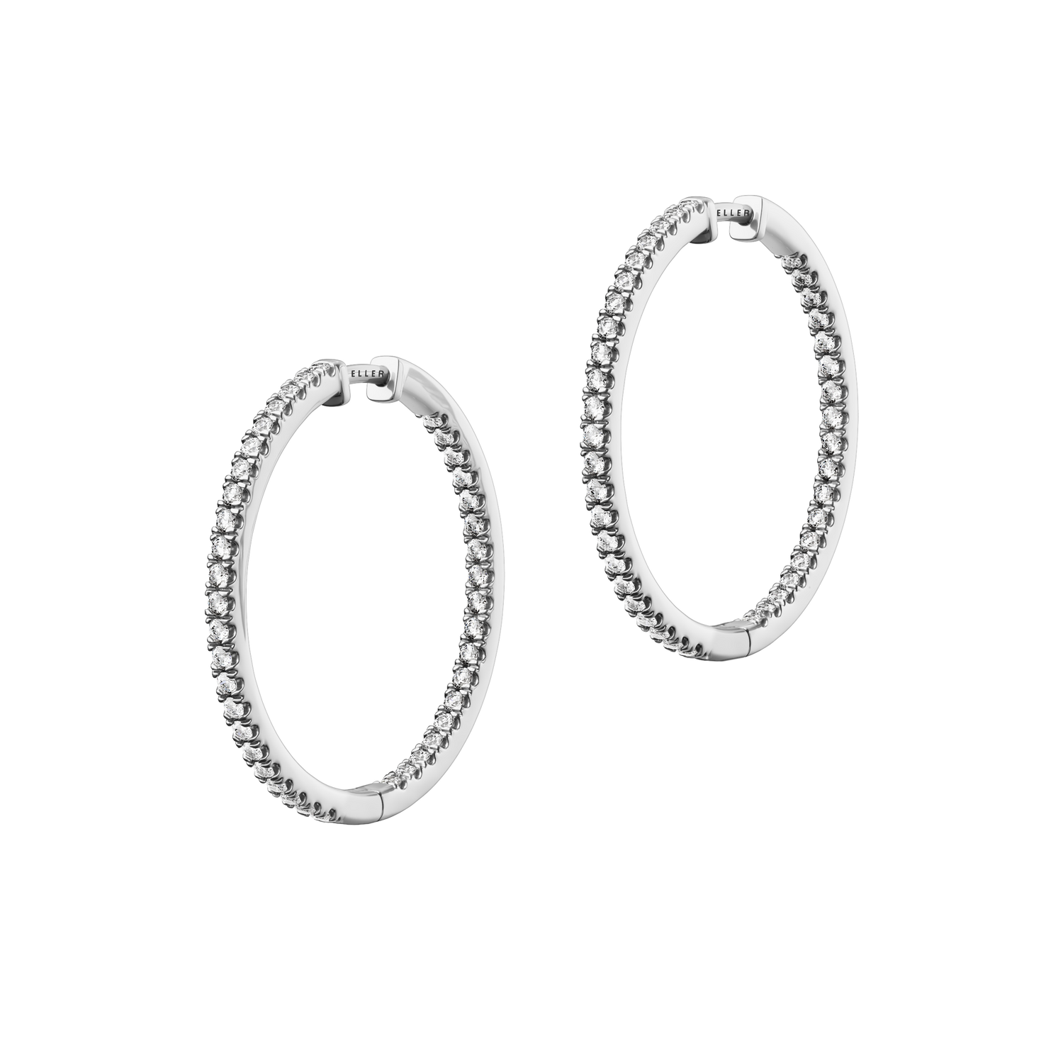 Złote kolczyki BELLER Bridal N°14, złoto 585/750, ręcznie robiona biżuteria z naturalnymi brylantami, ujęcie 2