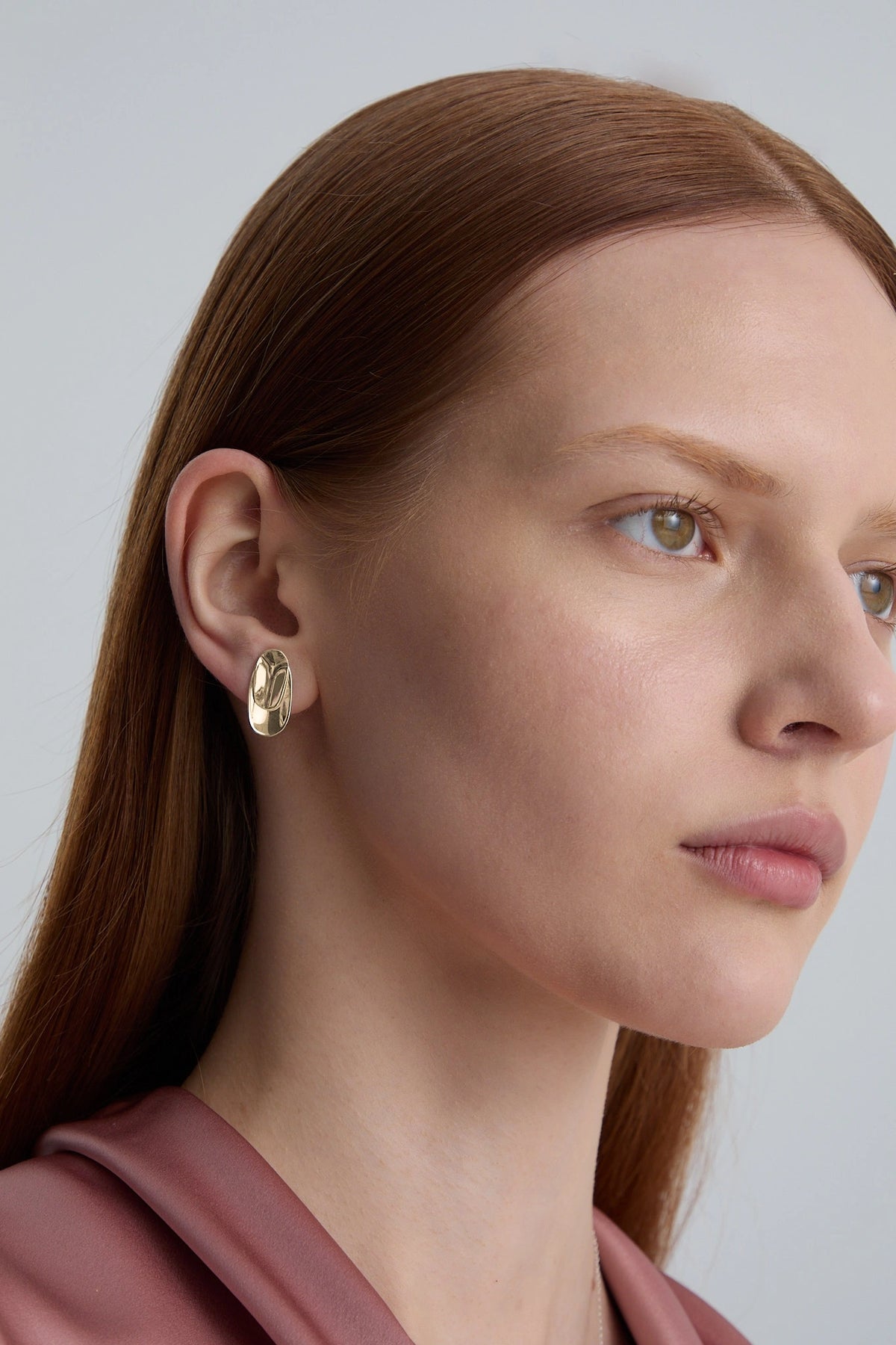 Gold earrings Raw N°7