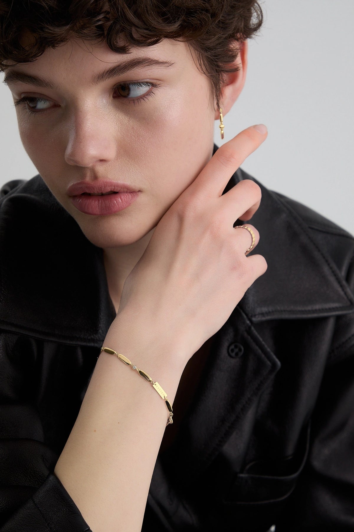 Gold Bracelet Cube N°3