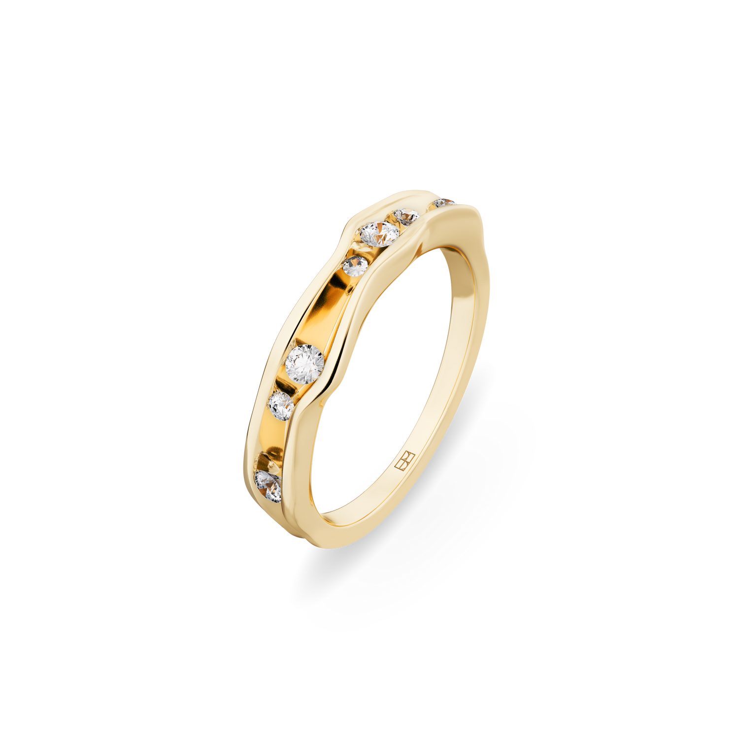 Pierścionek złoty On the edge N°10