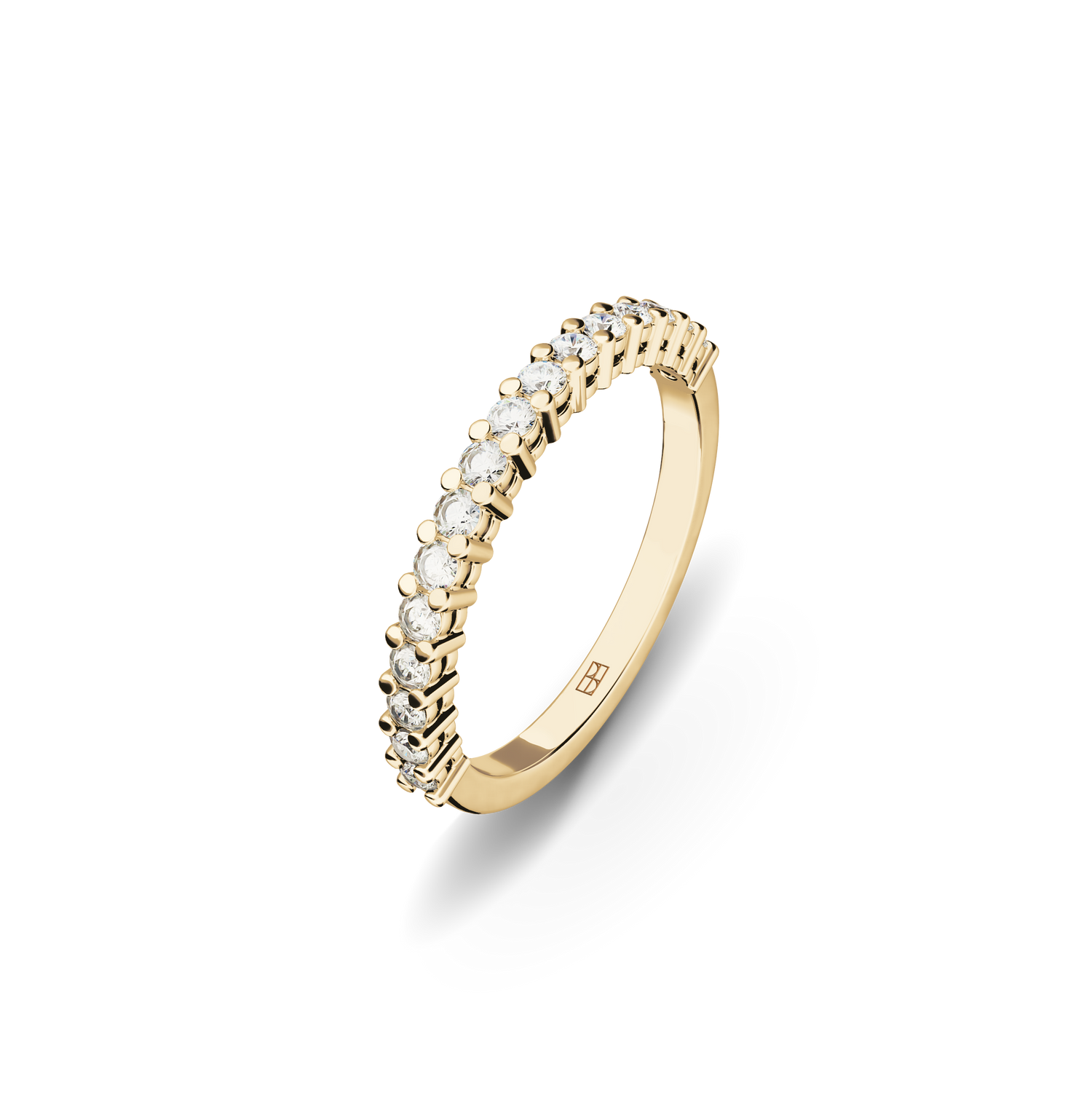 Złota obrączka ślubna BELLER Bridal N°1, złoto 585/750, z naturalnymi brylantami